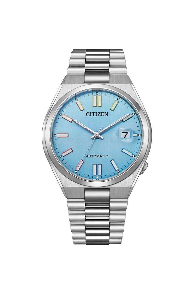 Mechanical-Rainbow-Tsuyosa-40-mm-Blue-Dial-Stainless-Steel-Analogue-Watch-For-Men---NJ0151-53L