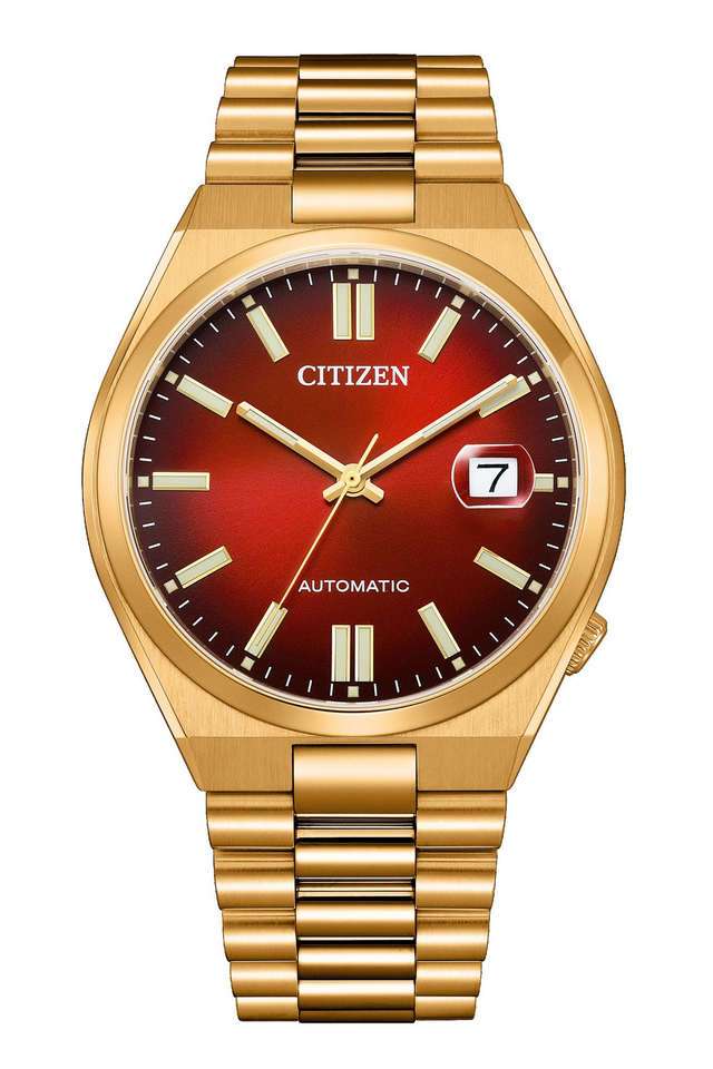 Automatic-40-mm-Red-Dial-Stainless-Steel-Analogue-Watch-for-Men---NJ0153-82X