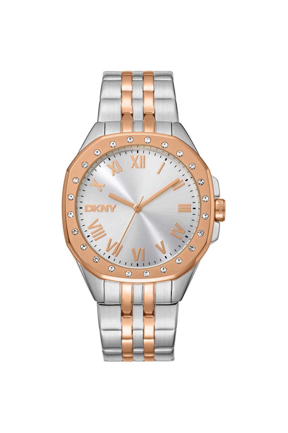 Brooklyn-Maxi-36-mm-Silver-Dial-Stainless-Steel-Analogue-Watch-For-Women---DK1L011M0085