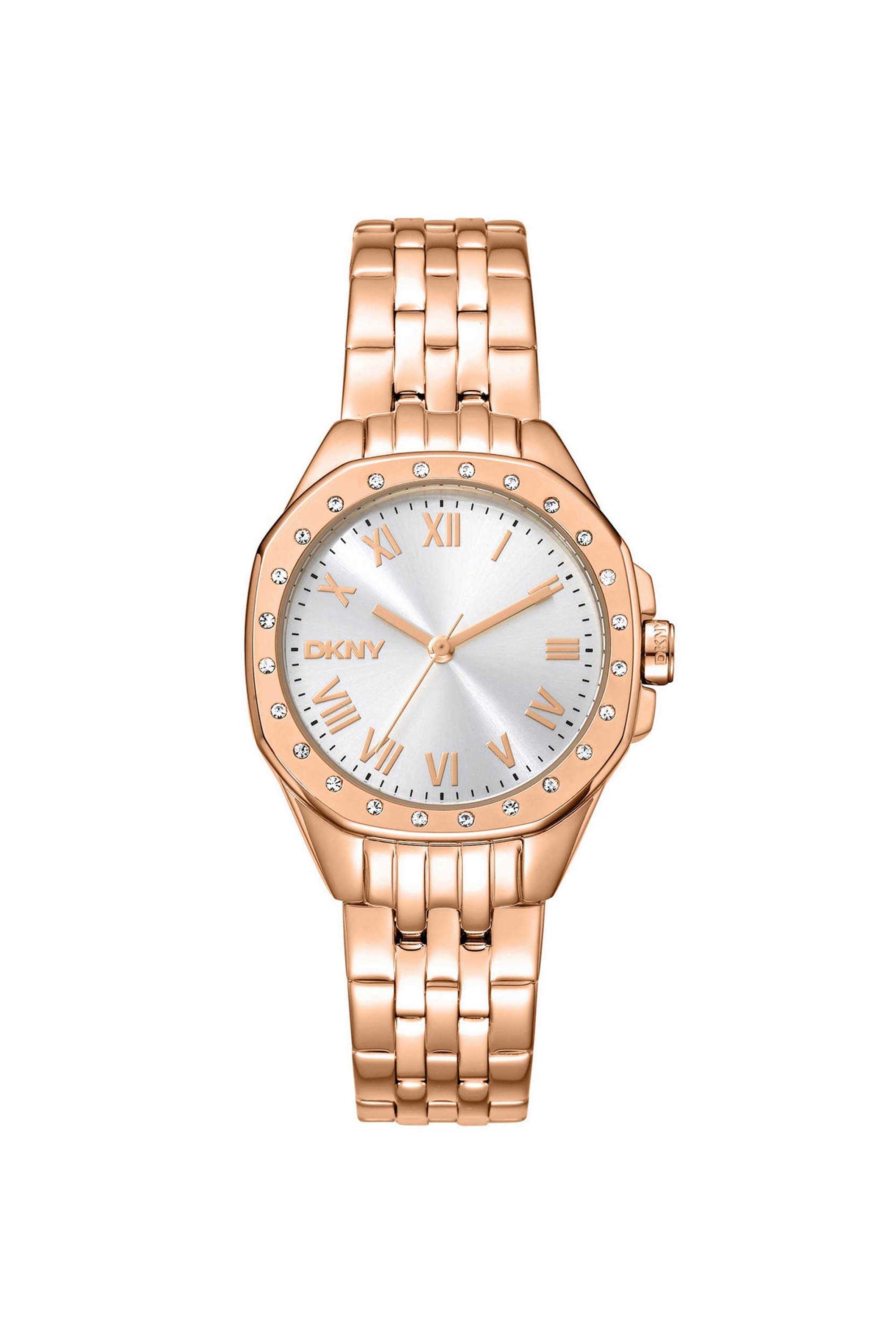 Brooklyn-Mini-30-mm-Silver-Dial-Stainless-Steel-Analogue-Watch-For-Women---DK1L013M0075