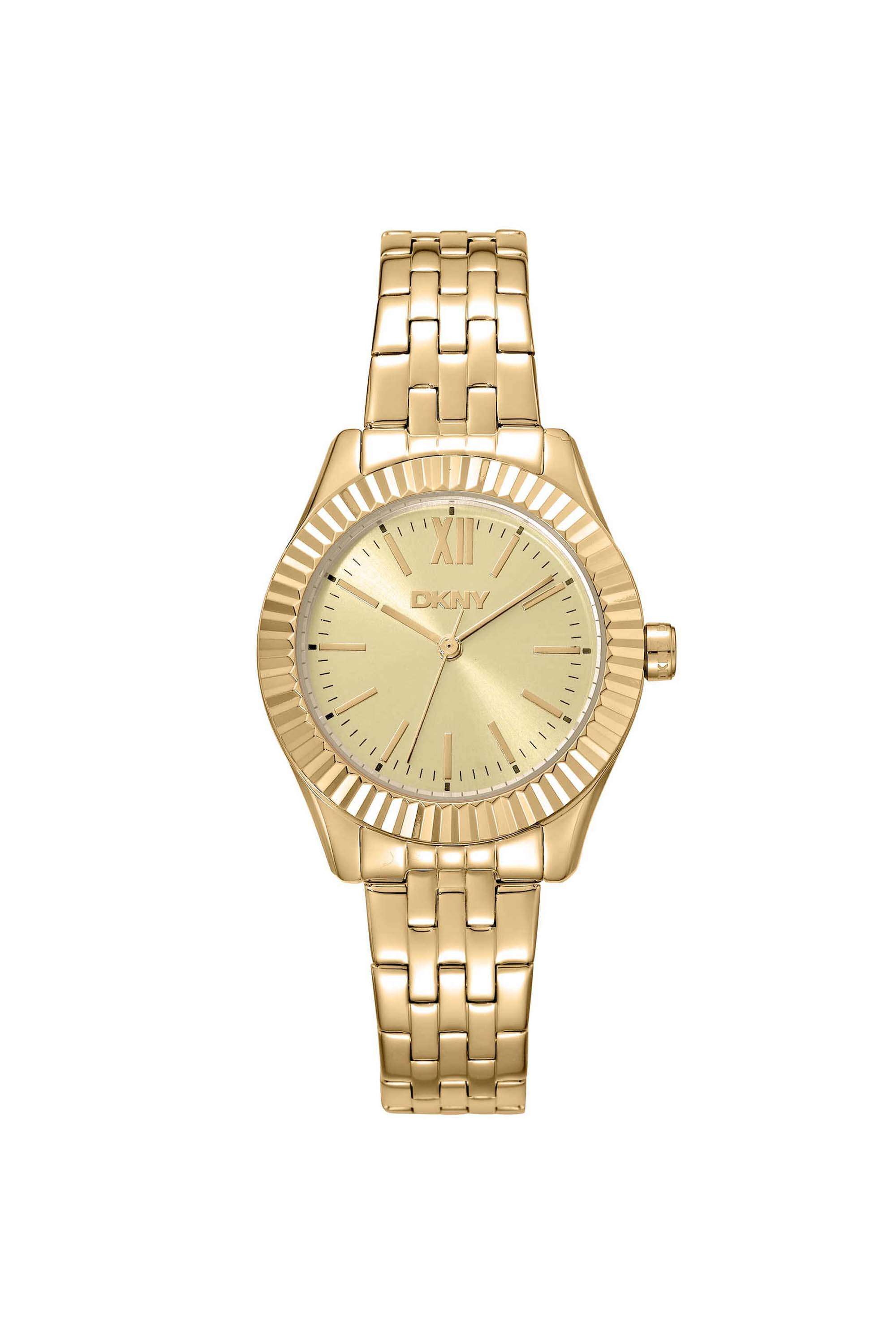Everyday-30-mm-Gold-Dial-Stainless-Steel-Analogue-Watch-For-Women---DK1L017M1065
