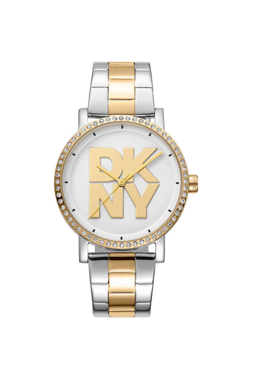 Soho-Logo-36-mm-Silver-Dial-Stainless-Steel-Analogue-Watch-For-Women---DK1L035M0075