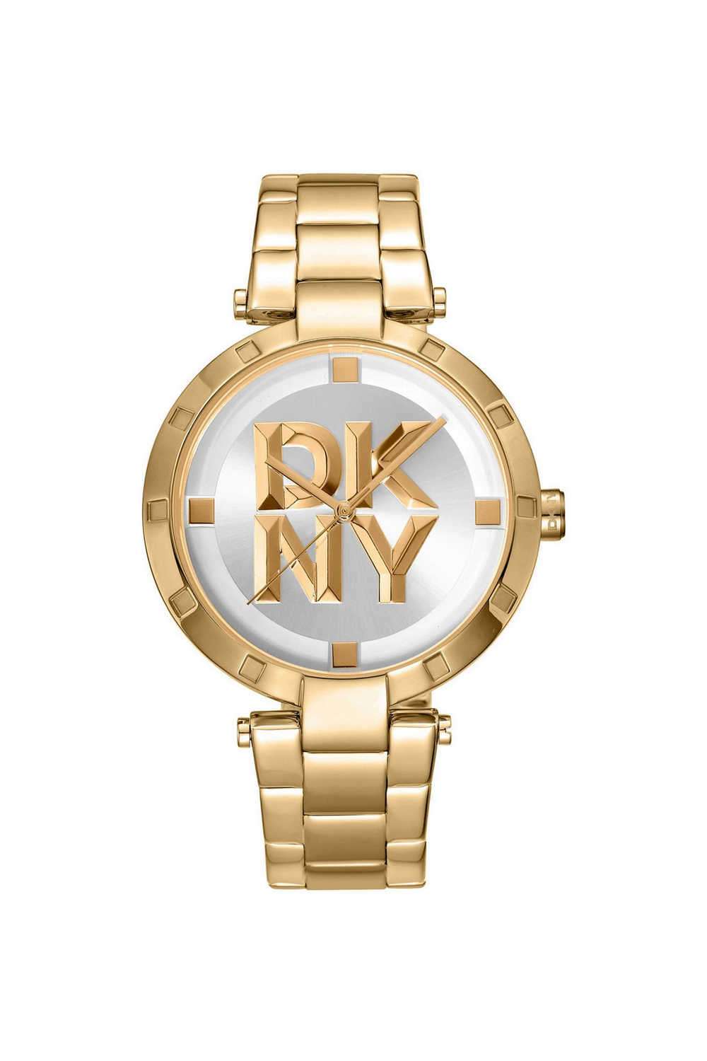 Essential-Logo-38-mm-Silver-Dial-Stainless-Steel-Analogue-Watch-For-Women---DK1L041M0065