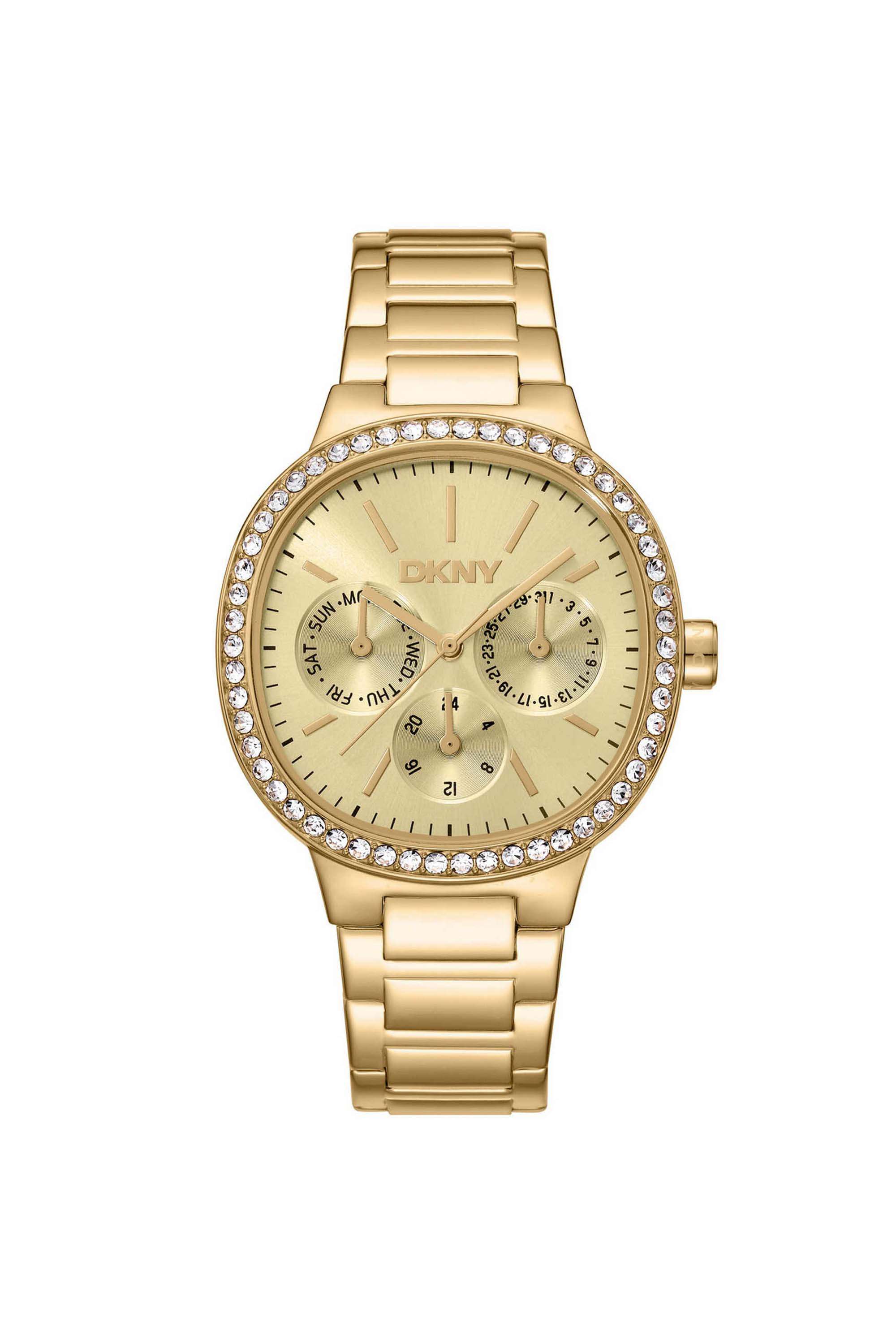 Evening-36-mm-Gold-Dial-Stainless-Steel-Analogue-Watch-For-Women---DK1L084M0065