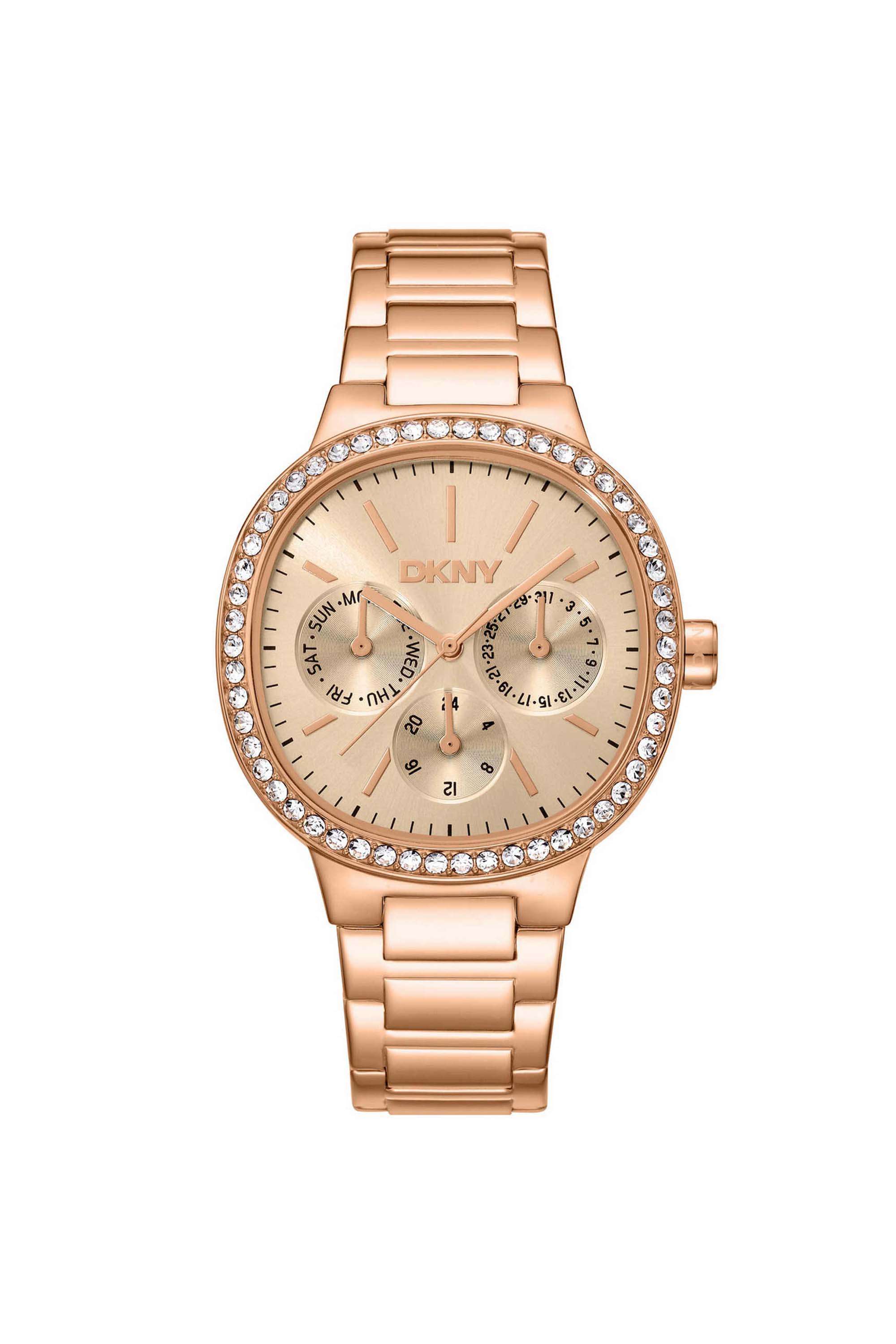 Evening-36-mm-Rose-Gold-Dial-Stainless-Steel-Analogue-Watch-For-Women---DK1L084M0075