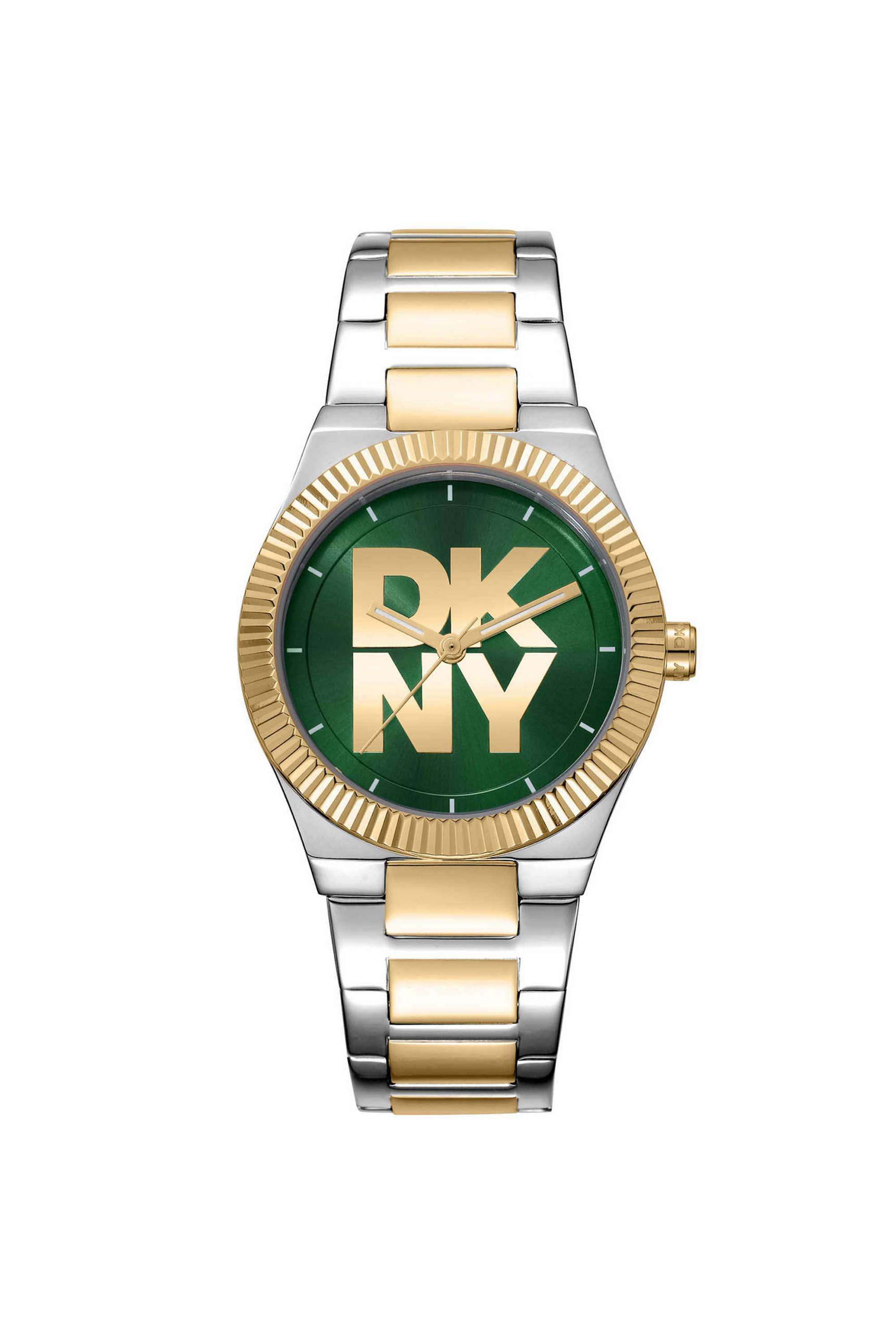 Logo-33-mm-Green-Dial-Stainless-Steel-Analogue-Watch-For-Women---DK1L102M0055