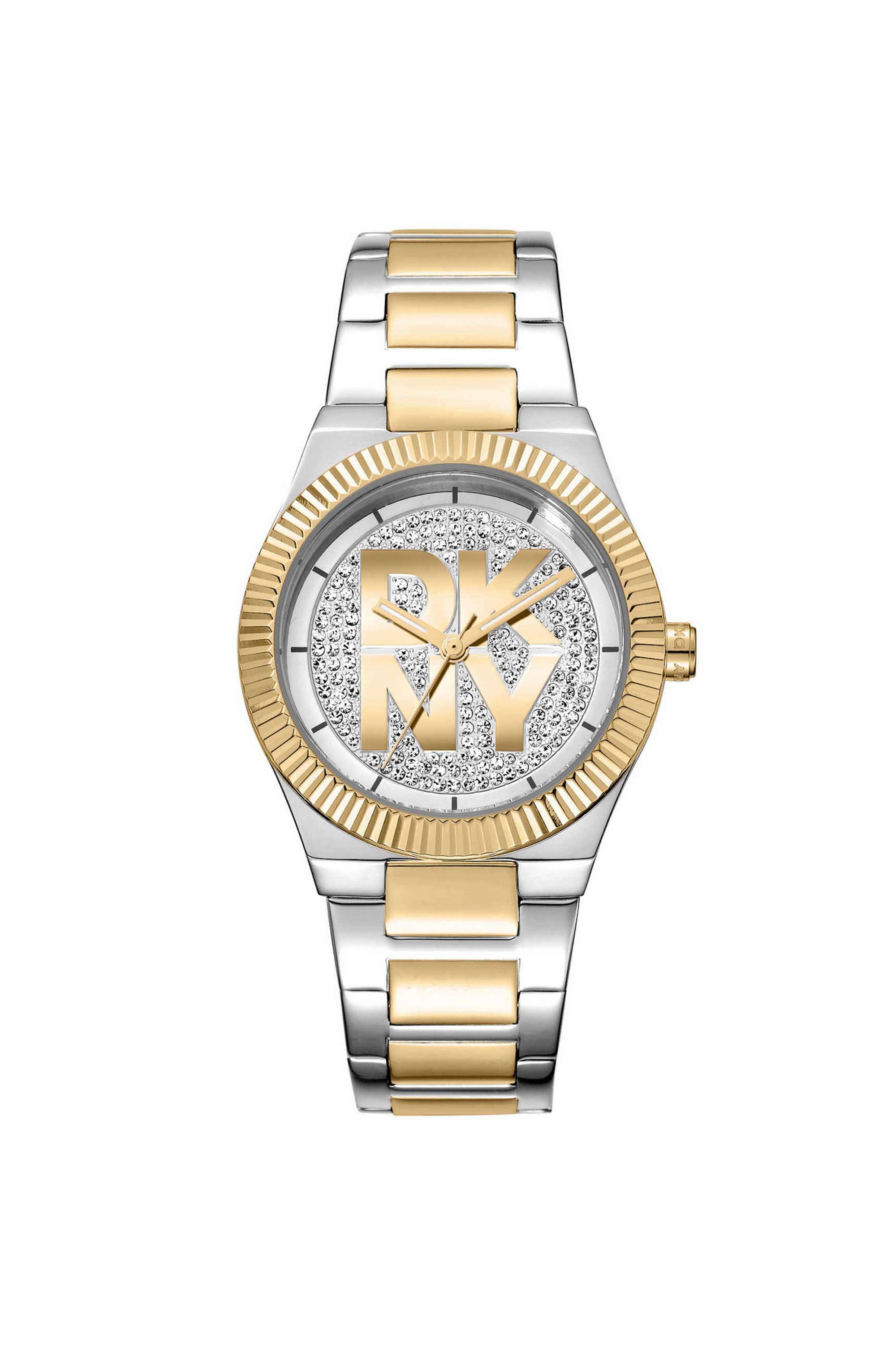 Logo-33-mm-Silver-Dial-Stainless-Steel-Analogue-Watch-For-Women---DK1L102M0245