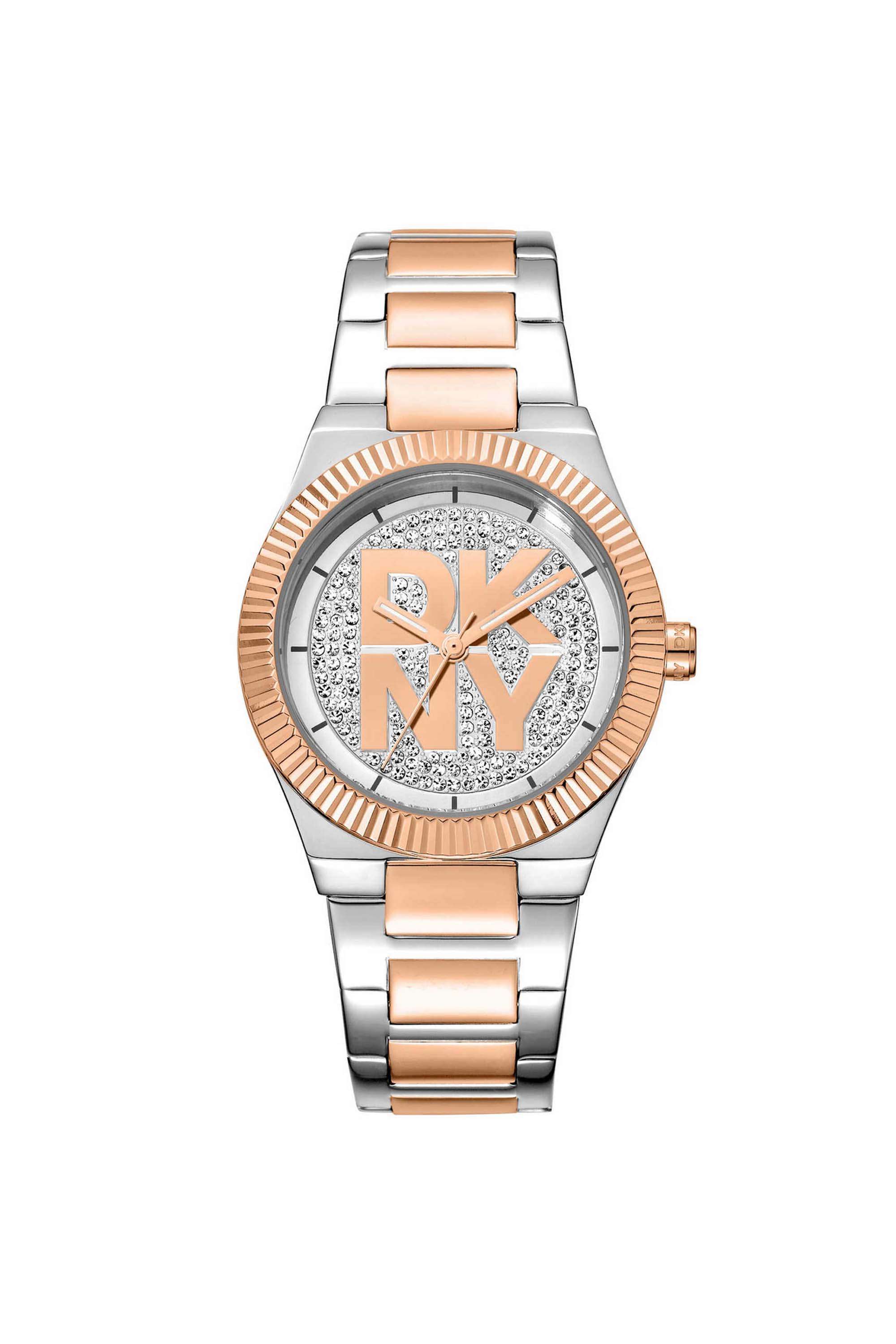 Logo-33-mm-Silver-Dial-Stainless-Steel-Analogue-Watch-For-Women---DK1L102M0255