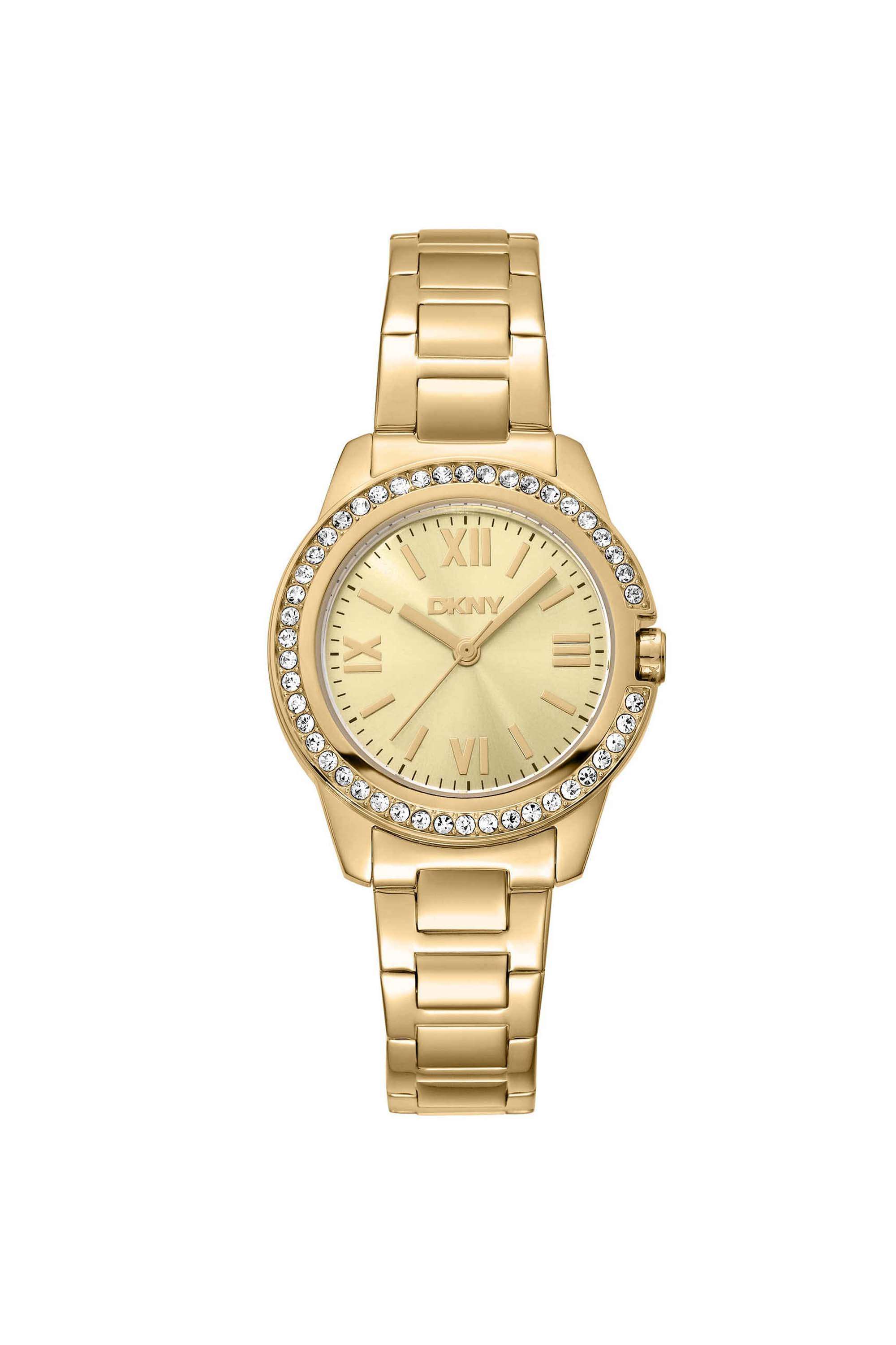 Evening-30-mm-Gold-Dial-Stainless-Steel-Analogue-Watch-For-Women---DK1L105M0055