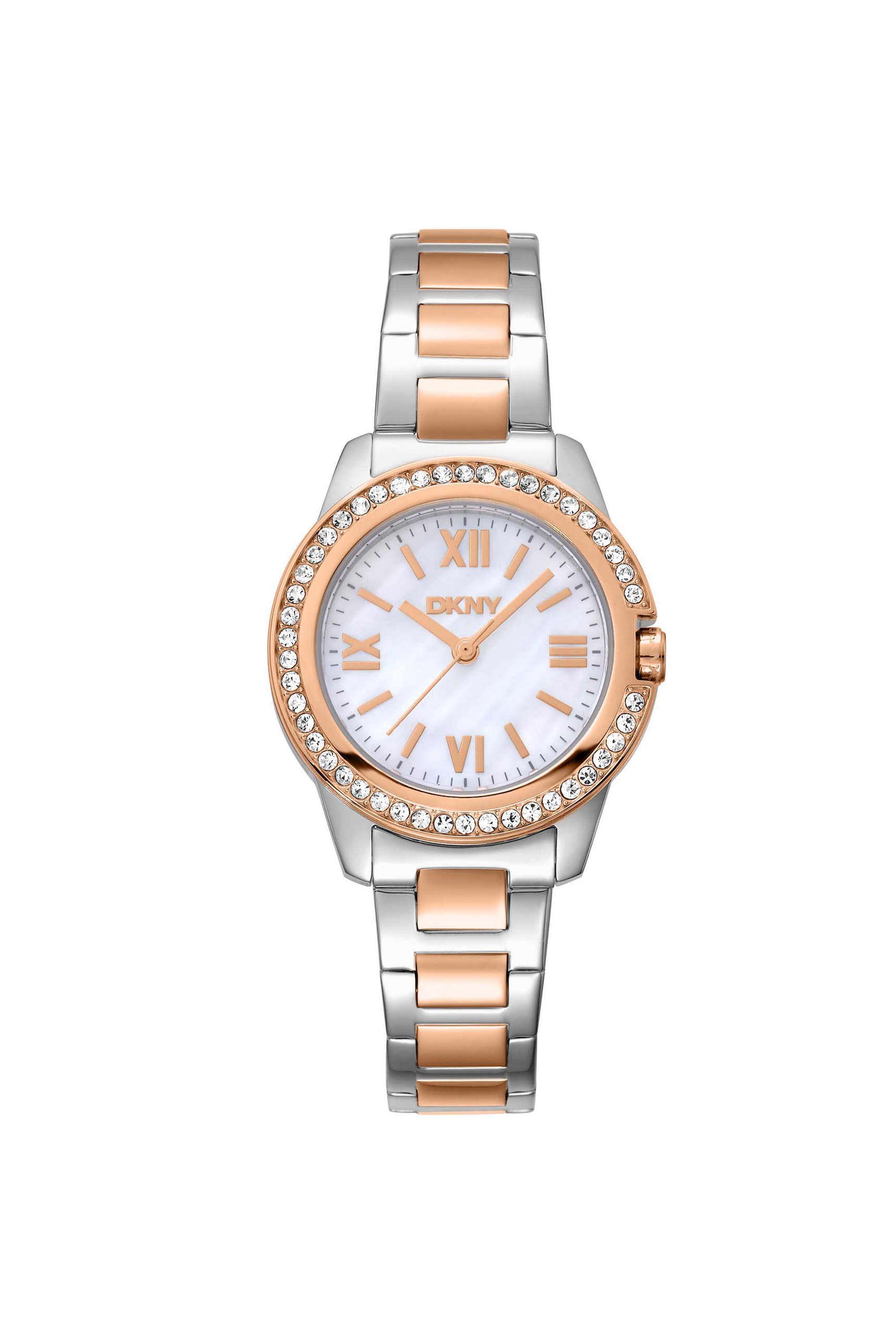 Evening-30-mm-White-Dial-Stainless-Steel-Analogue-Watch-For-Women---DK1L105M0105