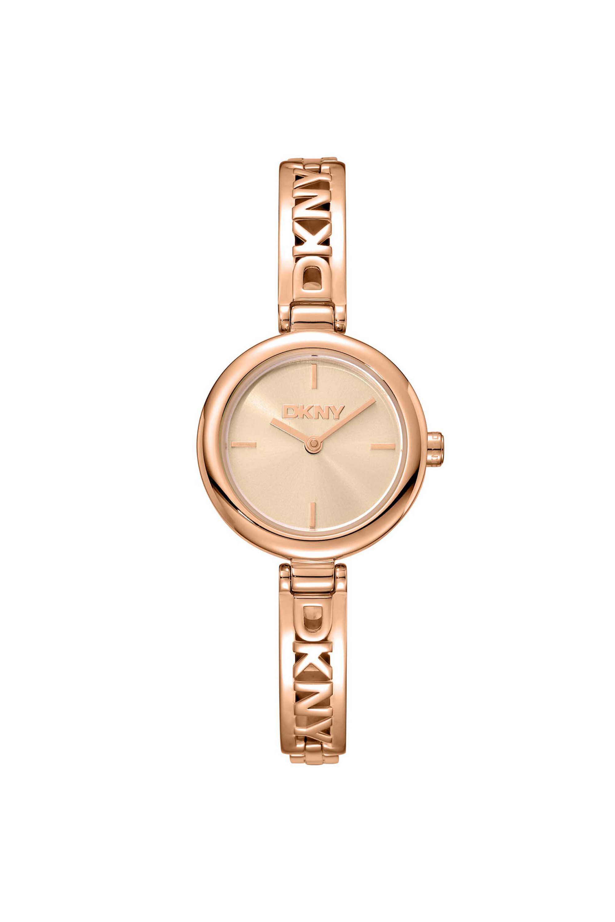 Logo-26-mm-Rose-Gold-Dial-Stainless-Steel-Analogue-Watch-For-Women---DK1L115M0055