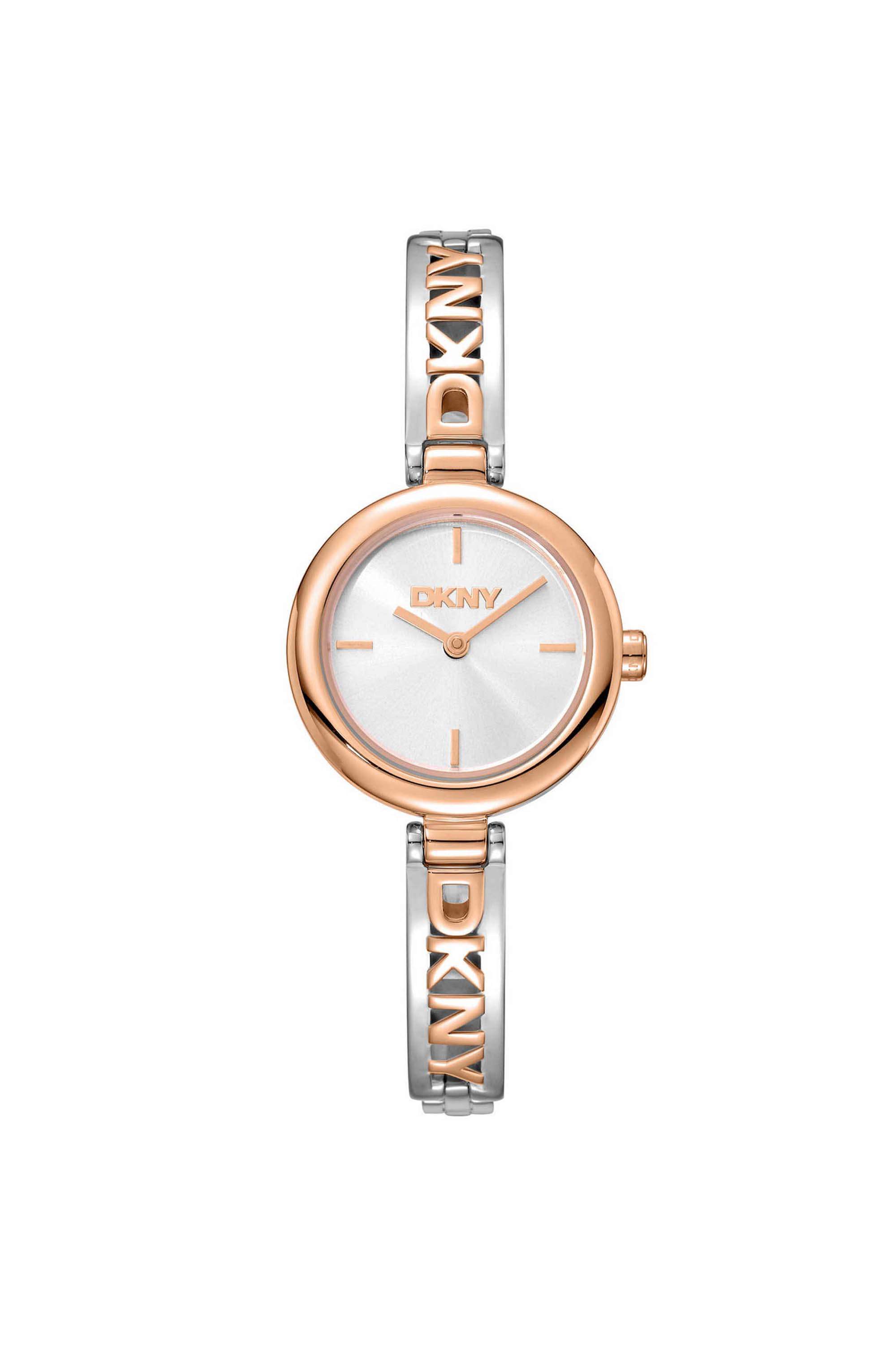 Logo-26-mm-Silver-Dial-Stainless-Steel-Analogue-Watch-For-Women---DK1L115M0075