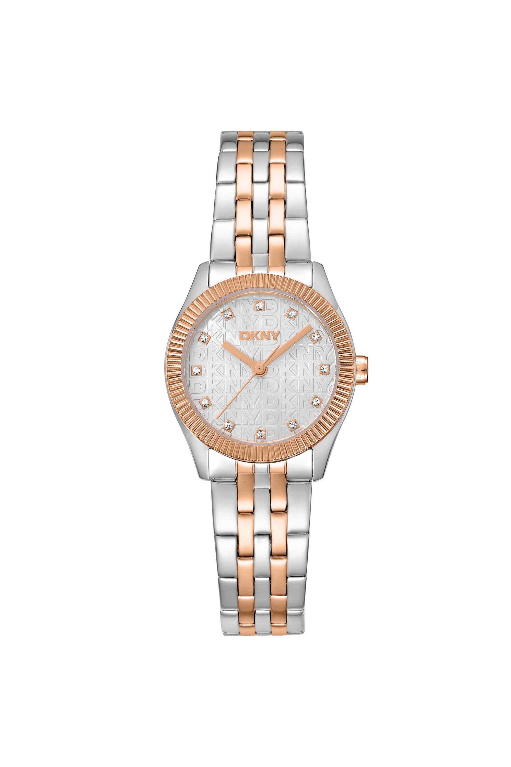 Logo-26-mm-Silver-Dial-Stainless-Steel-Analogue-Watch-For-Women---DK1L126M0105
