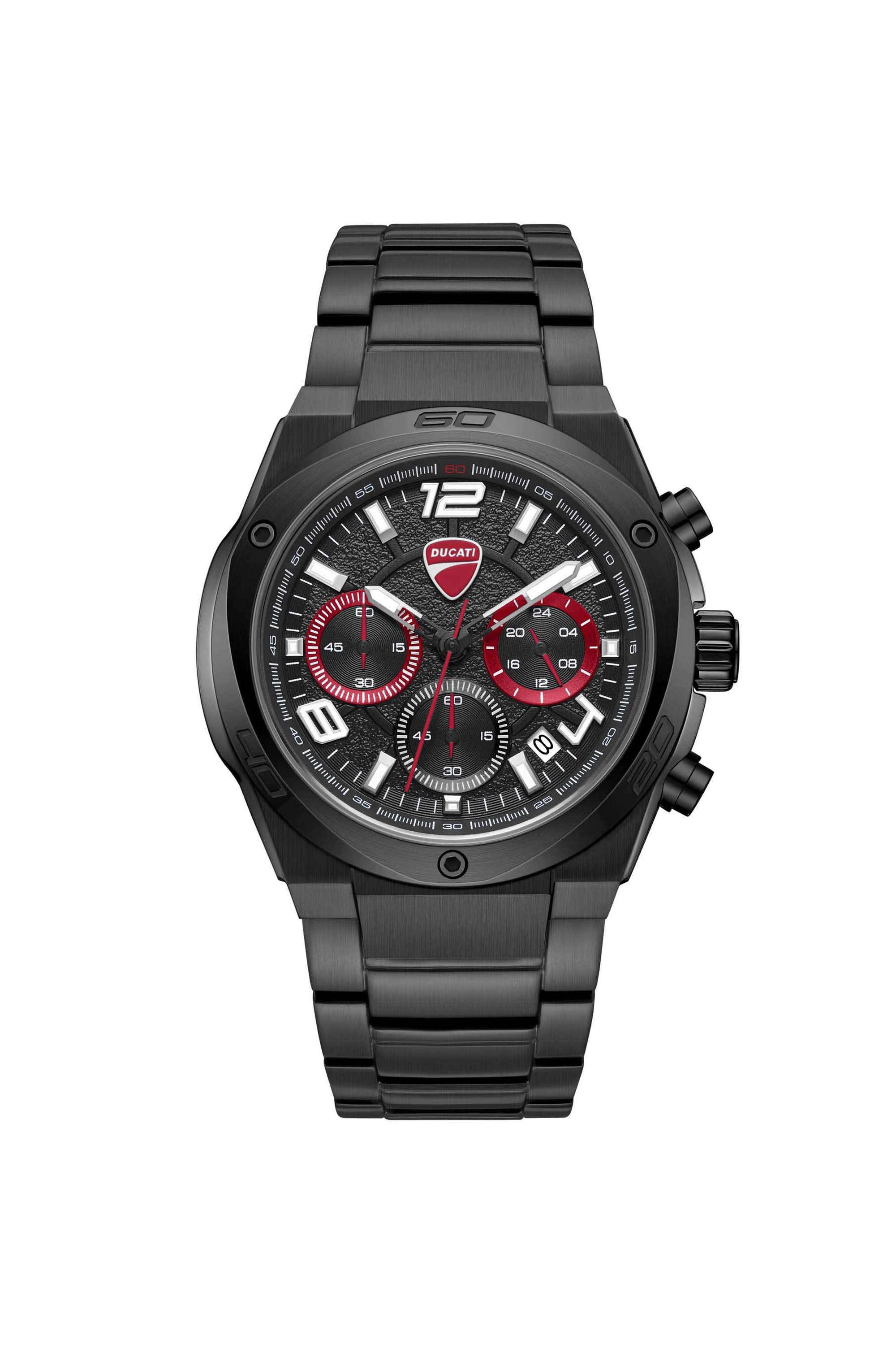 Sport-43.5-mm-Black-Dial-Stainless-Steel-Chronograph-Watch-For-Men---DTWGI0002402W