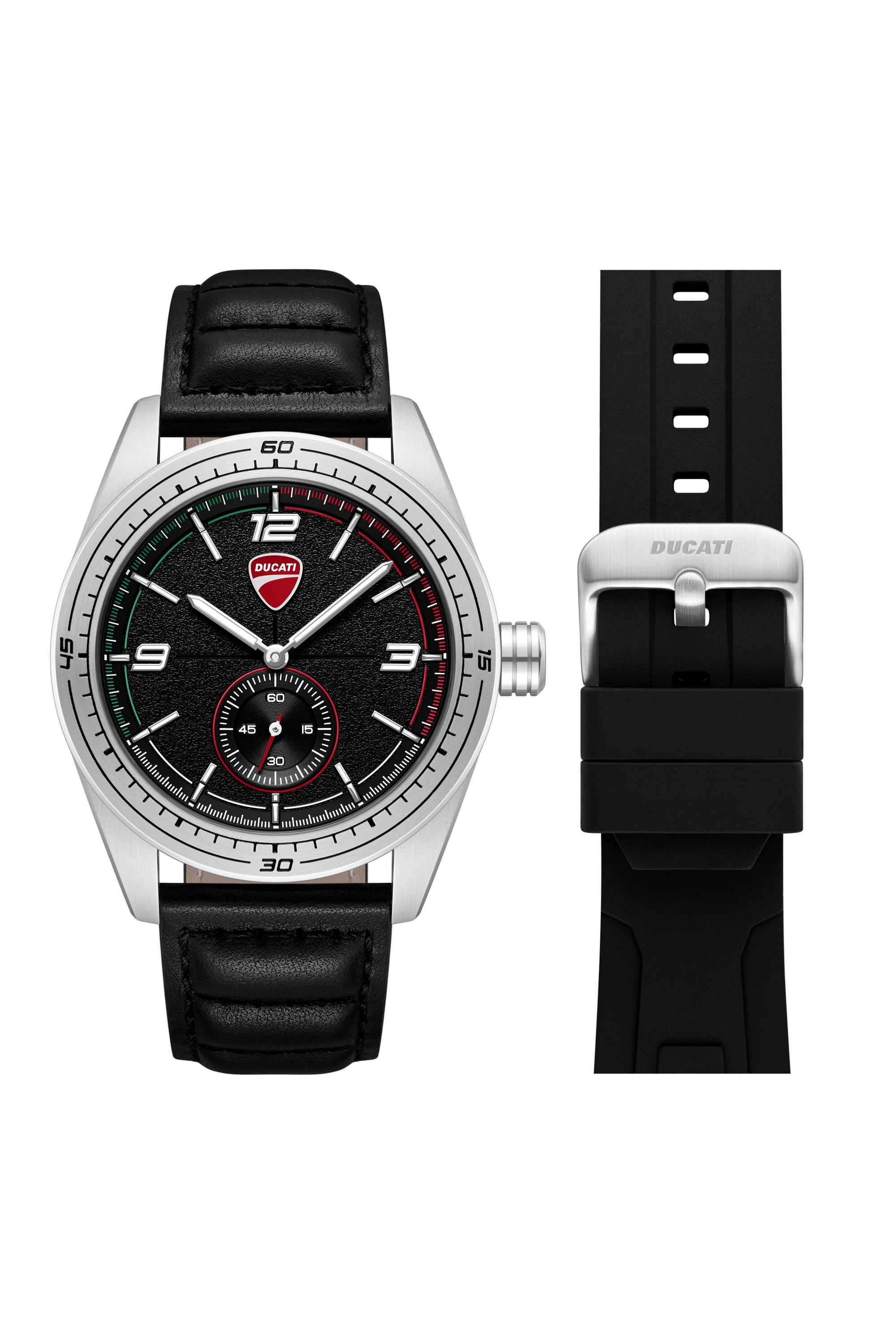 Turon-42-mm-Black-Dial-Leather-Analogue-Watch-For-Men---DTWGX00023X0W
