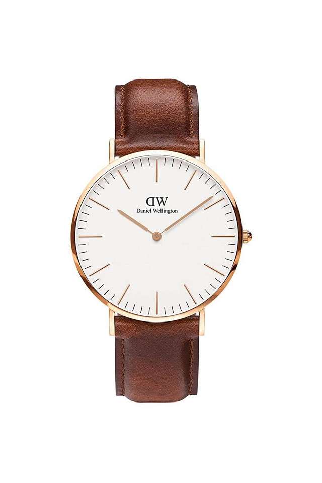 Classic-40-St-Mawes-White-Dial-Leather-Analog-Watch-for-Men