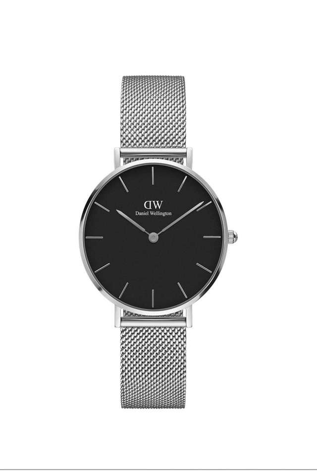 Petite-32-Sterling-Black-Dial-Stainless-Steel-Analog-Watch-for-Women