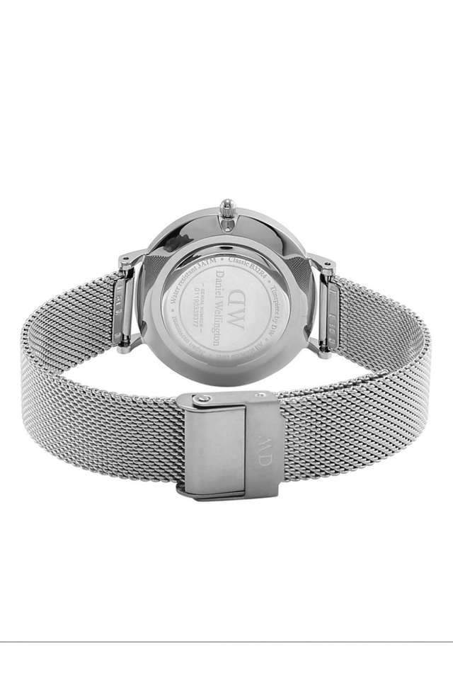 Petite-32-Sterling-Black-Dial-Stainless-Steel-Analog-Watch-for-Women