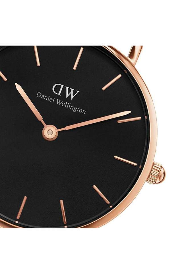 Petite-28-Ashfield-Black-Dial-Stainless-Steel-Analog-Watch-for-Women