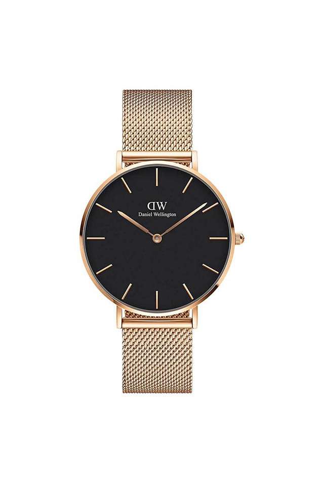 Petite-36-Melrose-Black-Dial-Stainless-Steel-Analog-Unisex-Watch
