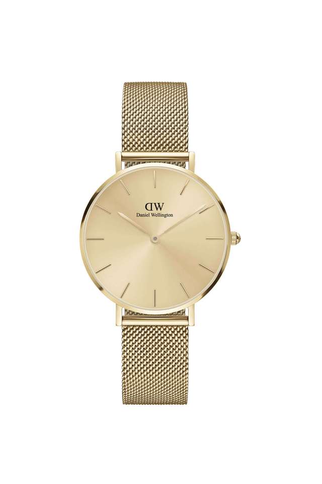 Petite-32-Unitone-Gold-Dial-Stainless-Steel-Analog-Watch-for-Women
