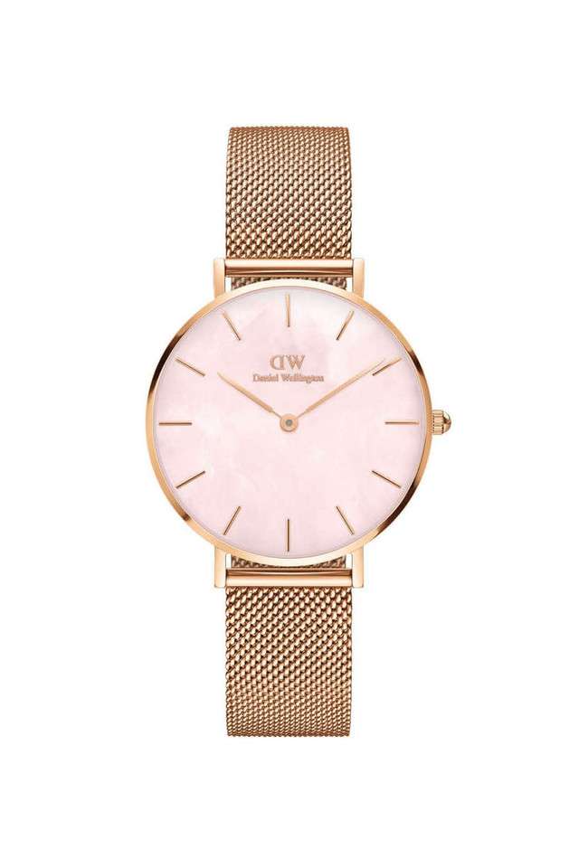 Petite-32-Melrose-Mother-of-Pearl-Pink-Dial-Stainless-Steel-Analog-Watch-for-Women
