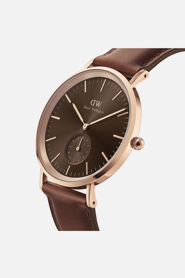40-mm-Amber-Dial-Leather-Analogue-Watch-For-Women---DW00100707K