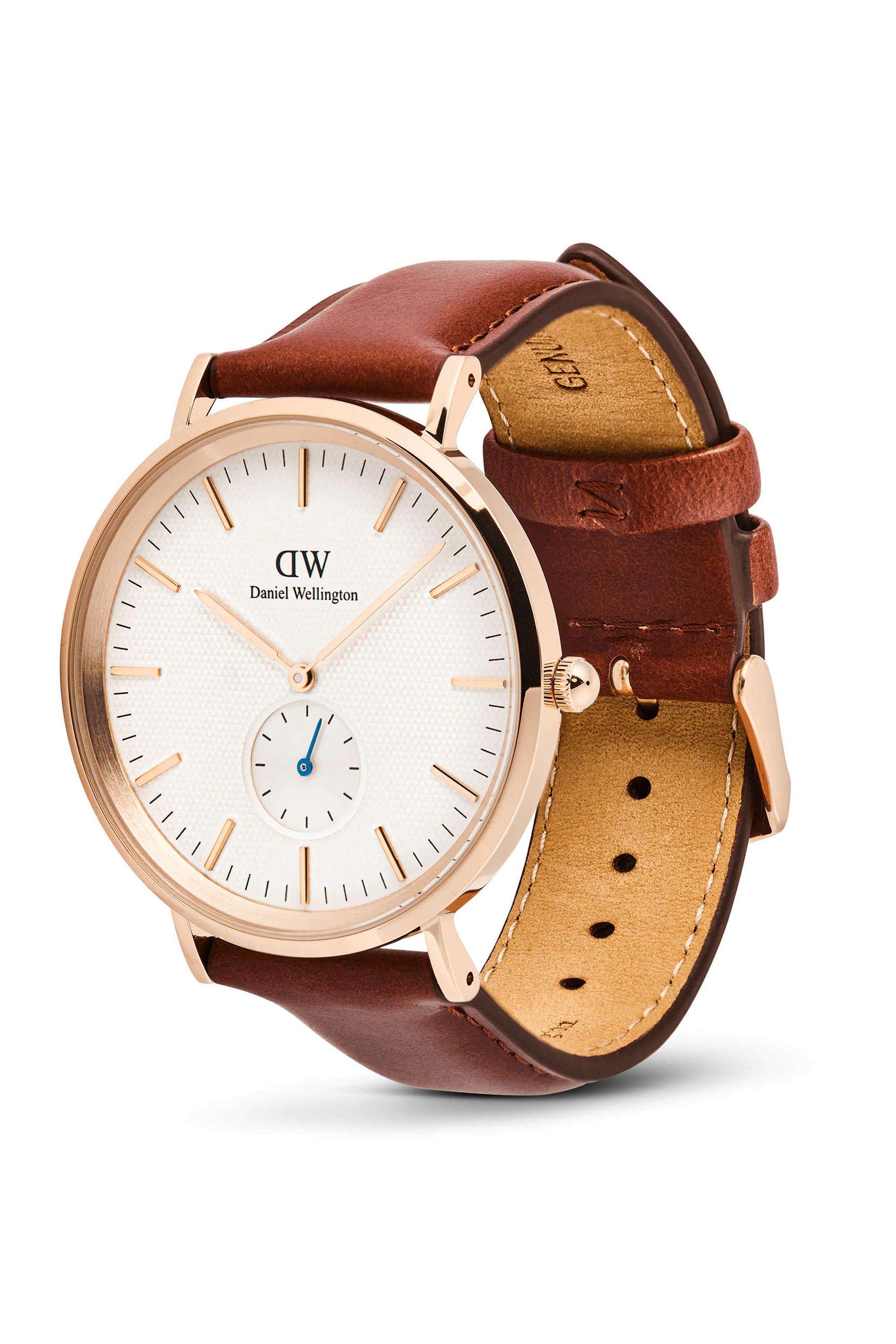 Classic-Multi-Eye-Men-s-40-mm-Analog-Japanese-Quartz-Watch-Light-Beige-Dial-with-Brown-Leather-Strap-(DW00100871K)