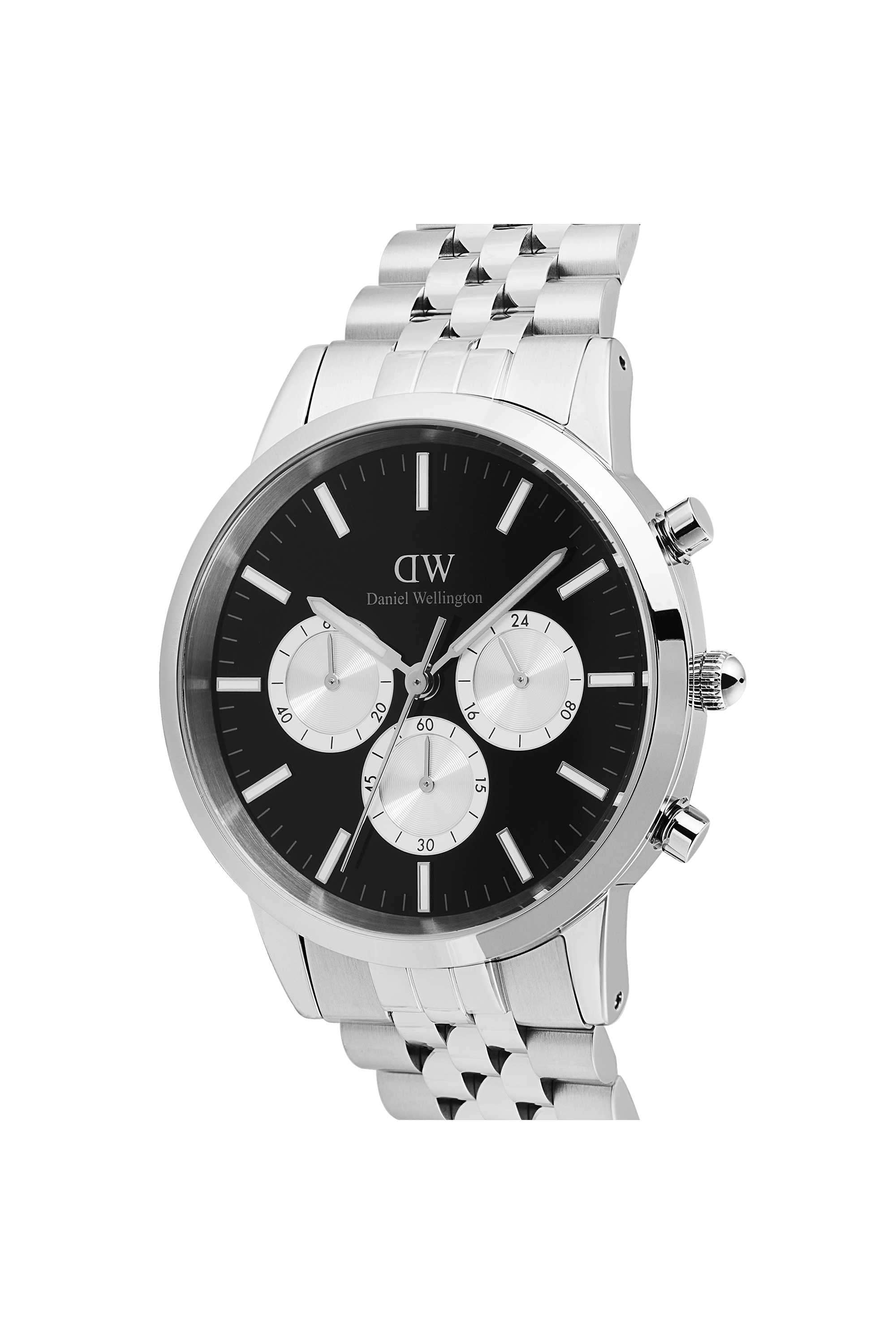Buy Daniel Wellington Black Iconic Men's 42 mm Chronograph