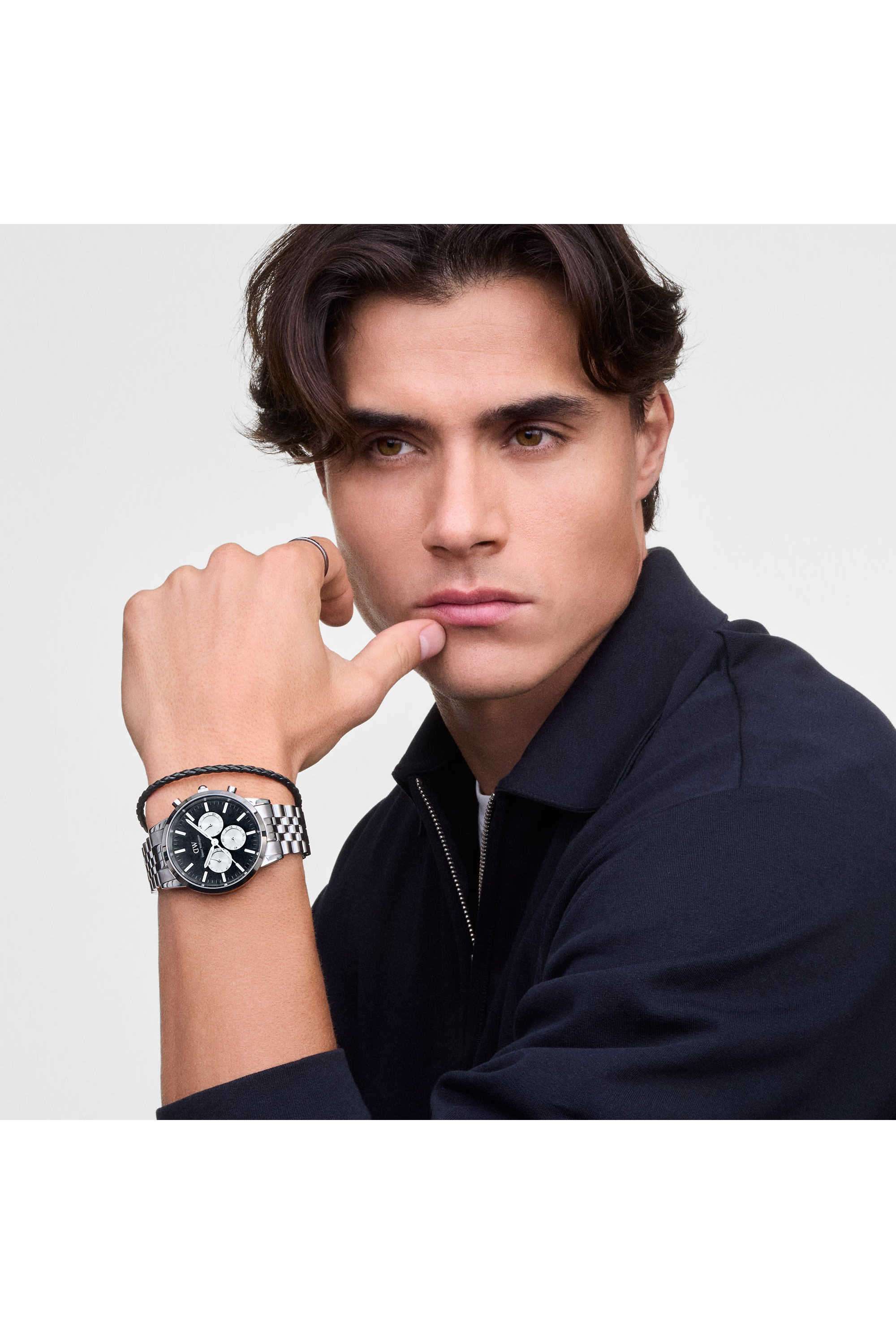 Buy Daniel Wellington Black Iconic Men's 42 mm Chronograph