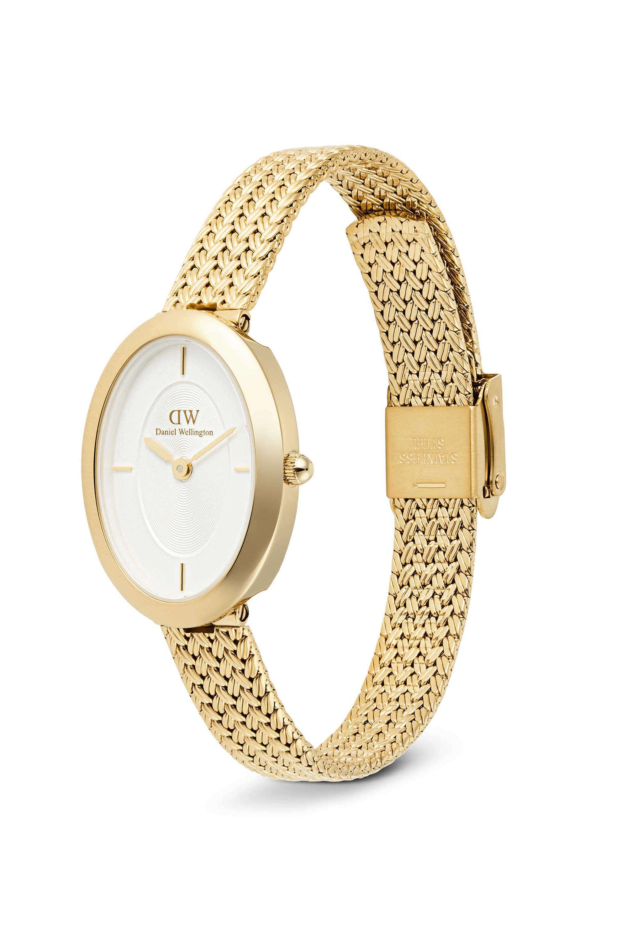 Juliette-Women-s-26-mm-Analog-Japanese-Quartz-Watch-White-Dial-with-Gold-Stainless-Steel-Strap-(DW00100882K)