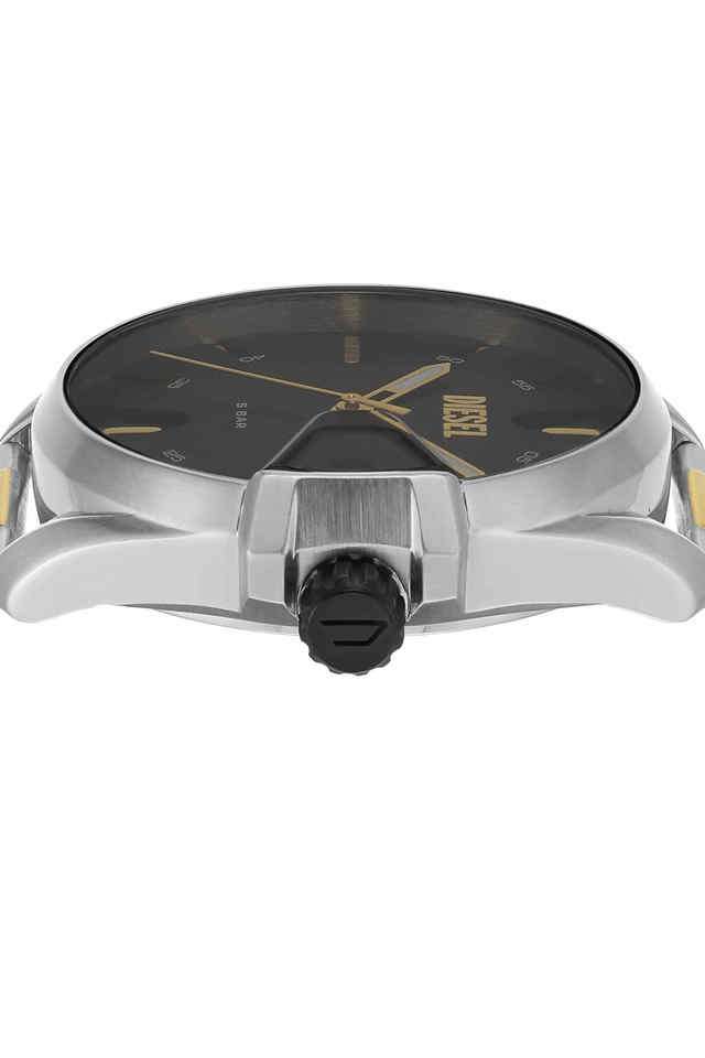 Buy DIESEL NoColour Ms9 44 mm Black Dial Stainless Steel Analogue