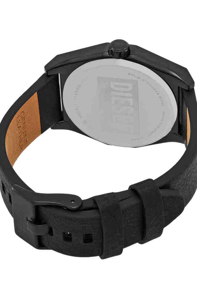 Scraper-43-mm-Black-Dial-Leather-Analogue-Wrist-Watch-for-Men---DZ2210SET