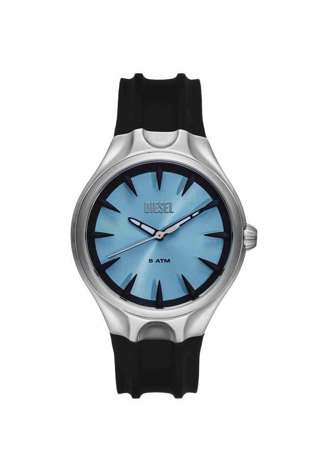 Buy DIESEL NoColour Streamline 44 mm Blue Dial Silicone Analogue