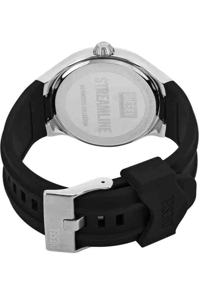 Buy DIESEL NoColour Streamline 44 mm Blue Dial Silicone Analogue
