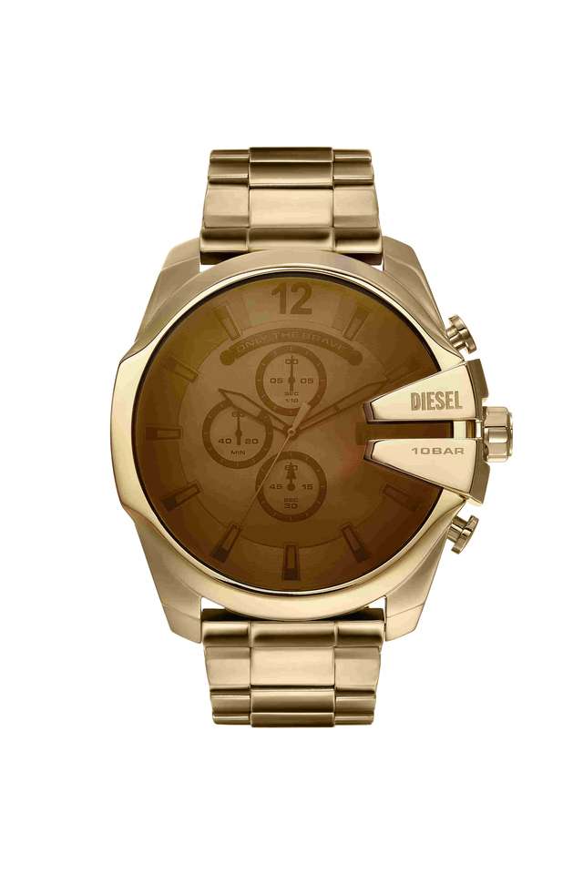 Mega-Chief-51-mm-White-Dial-Stainless-Steel-Chronograph-Wrist-Watch-For-Men---DZ4662I