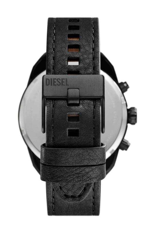 Spiked-49-mm-Black-Leather-Chronograph-Watch-for-Men---DZ4667