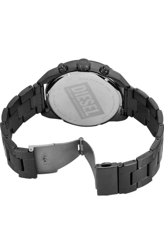 Spiked-49-mm-Grey-Dial-Stainless-Steel-Chronograph-Watch-for-Men---DZ4669