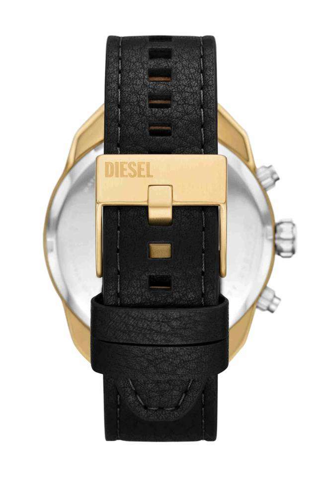 Spiked-49-mm-Silver-Dial-Leather-Chronograph-Wrist-Watch-for-Men---DZ4671