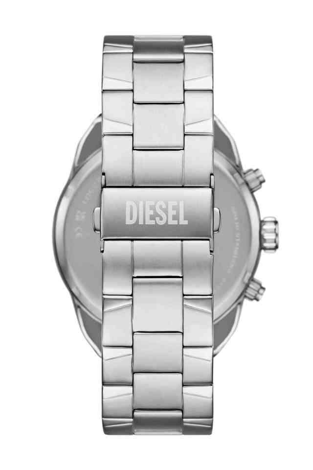 Spiked-49-mm-Silver-Dial-Stainless-Steel-Chronograph-Watch-for-Men---DZ4677I