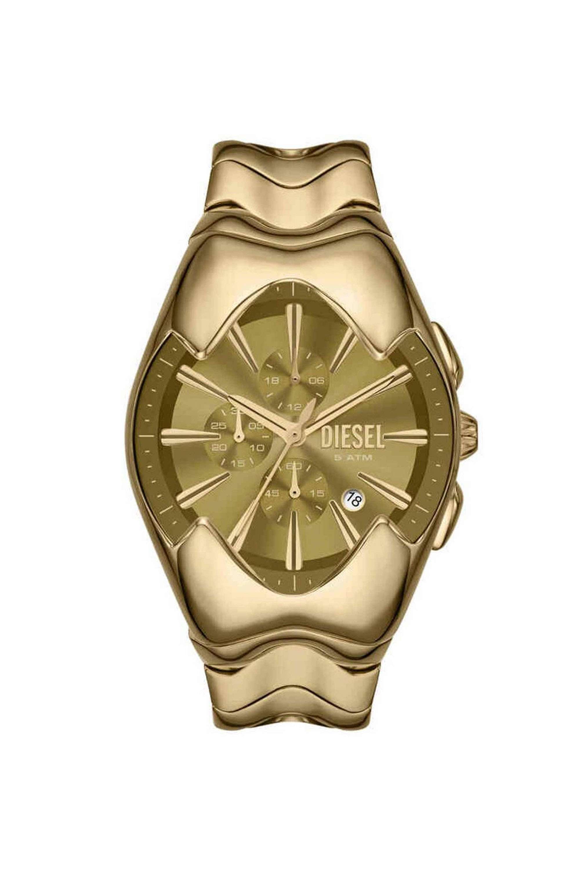 Mercurial-45-mm-Quartz-Analogue-Watch-for-Men---Gold-Dial-with-Gold-Stainless-Steel-Strap-(WDZ4681I)