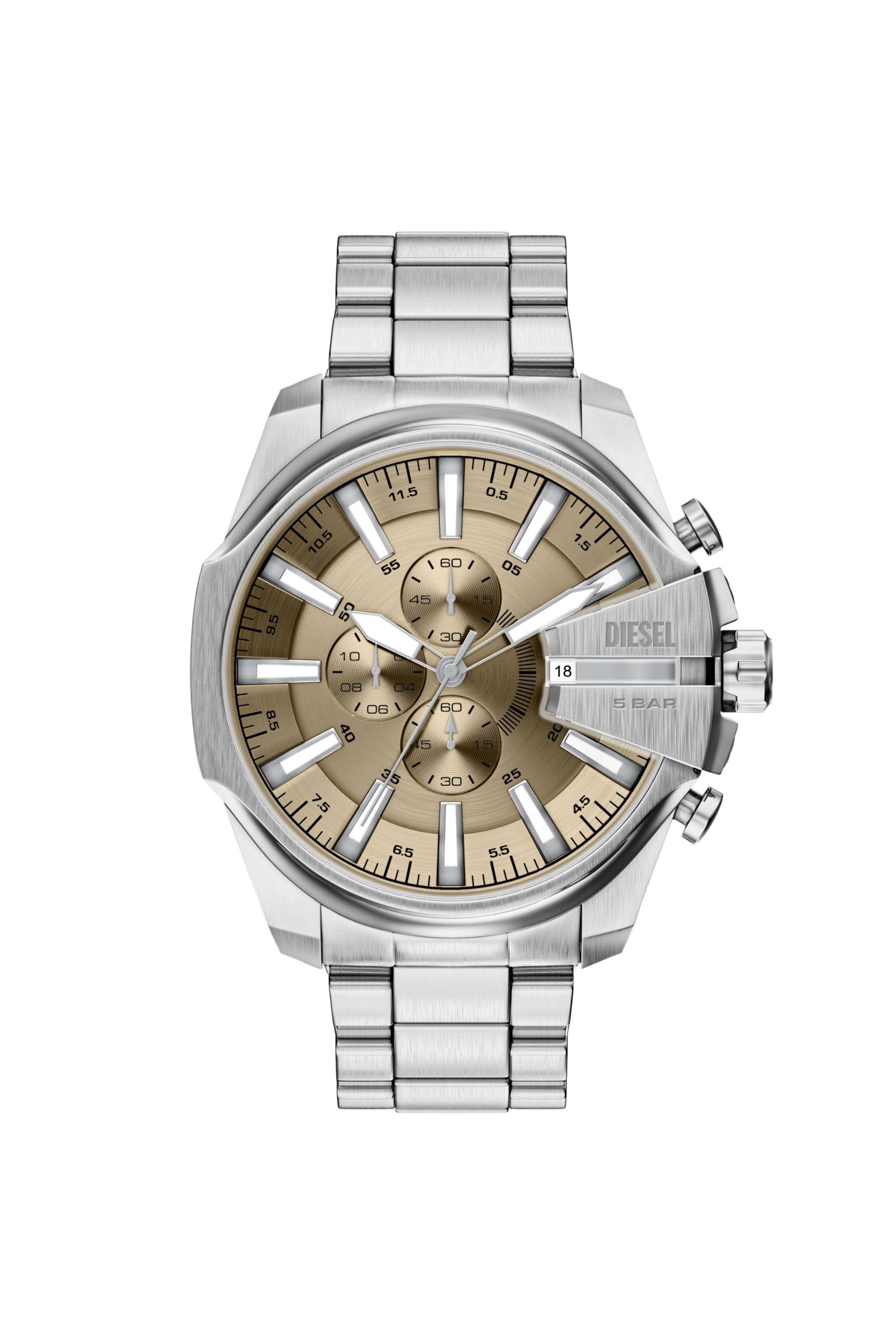 Mega-Chief-Slim-48-mm-Gold-Dial-Stainless-Steel-Chronograph-Watch-For-Men---DZ4702