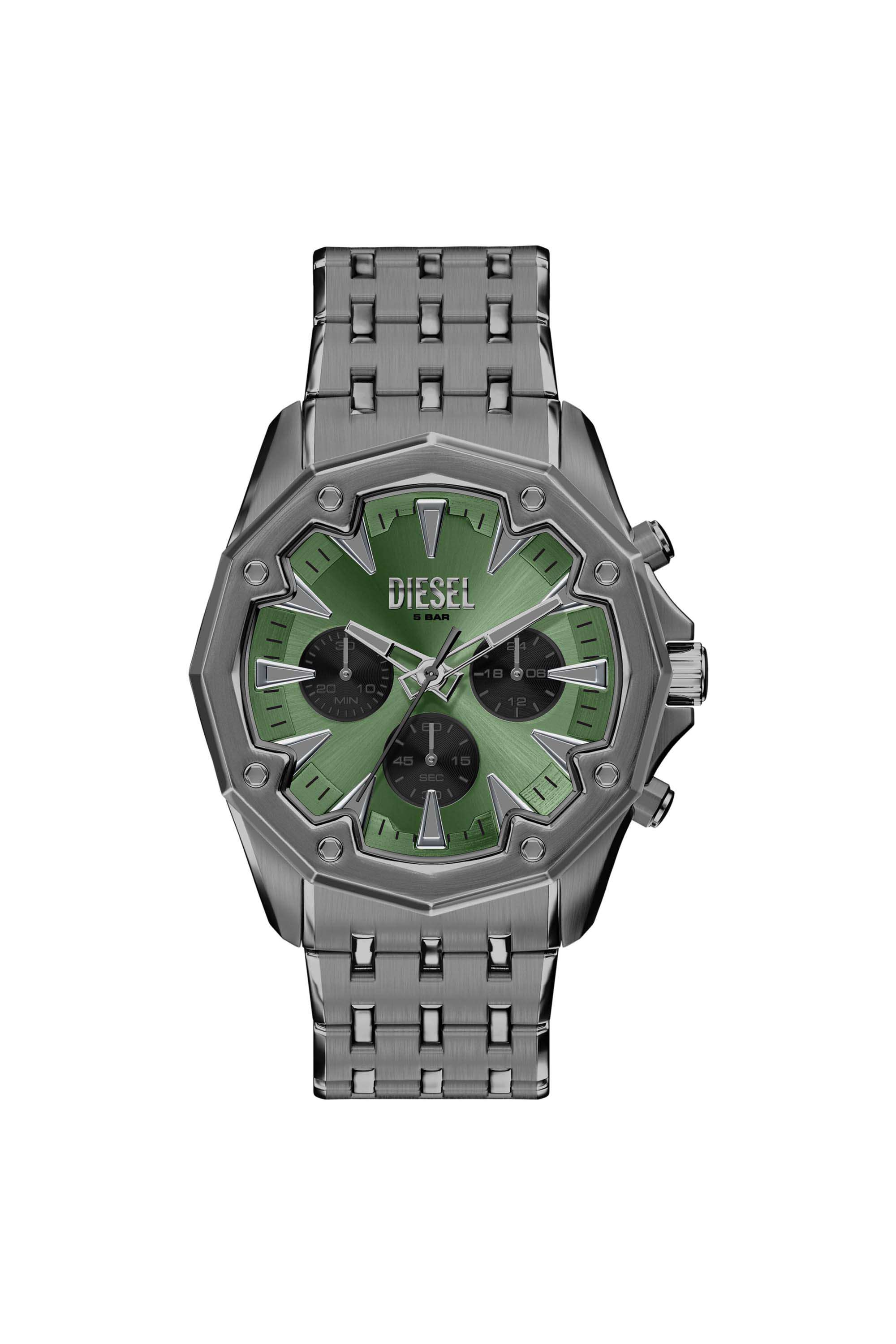 Stinger-46-mm-Green-Dial-Stainless-Steel-Chronograph-Watch-For-Men---DZ4711
