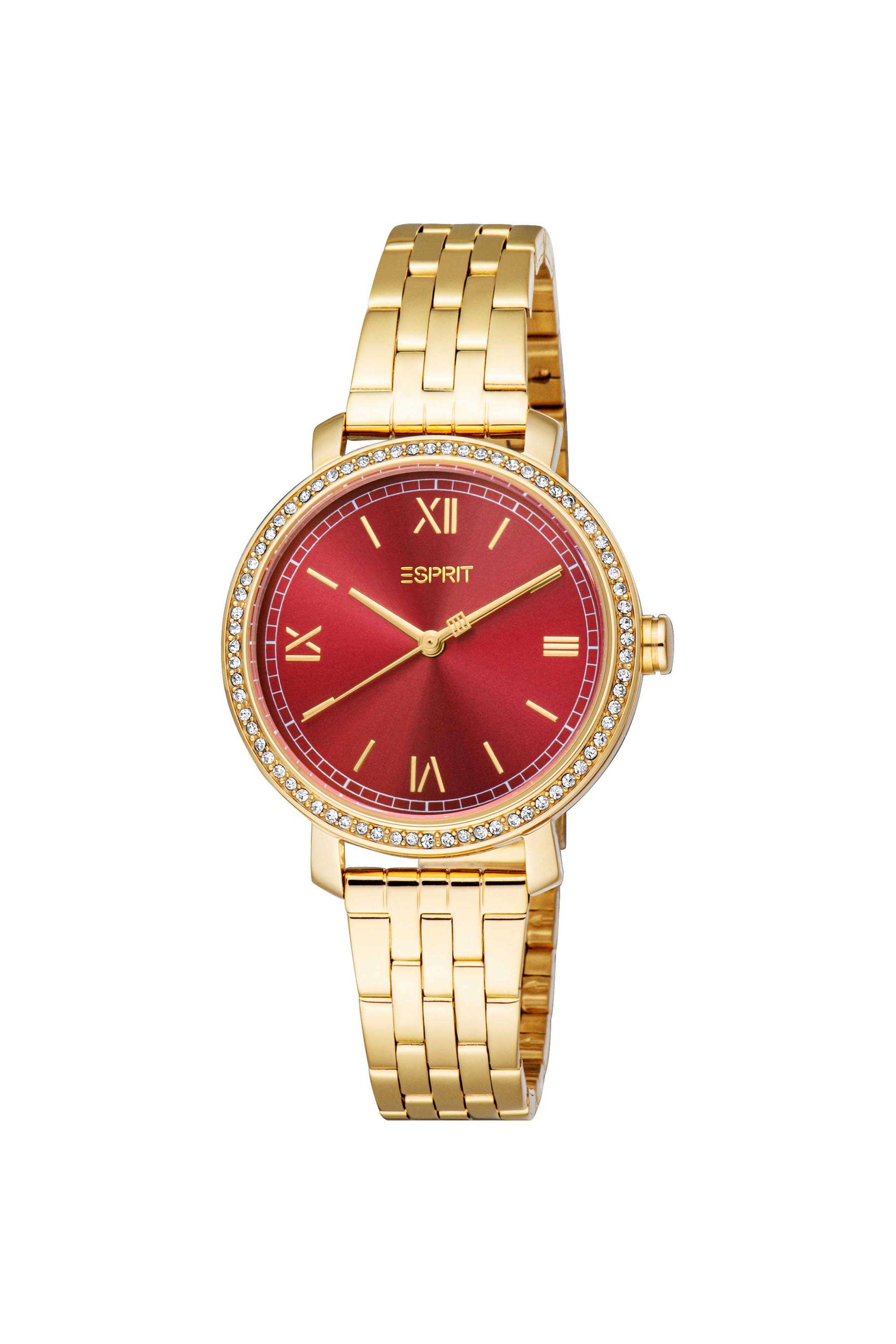 July-32-mm-Red-Dial-Stainless-Steel-Analogue-Watch-For-Women---ES1L401M0065