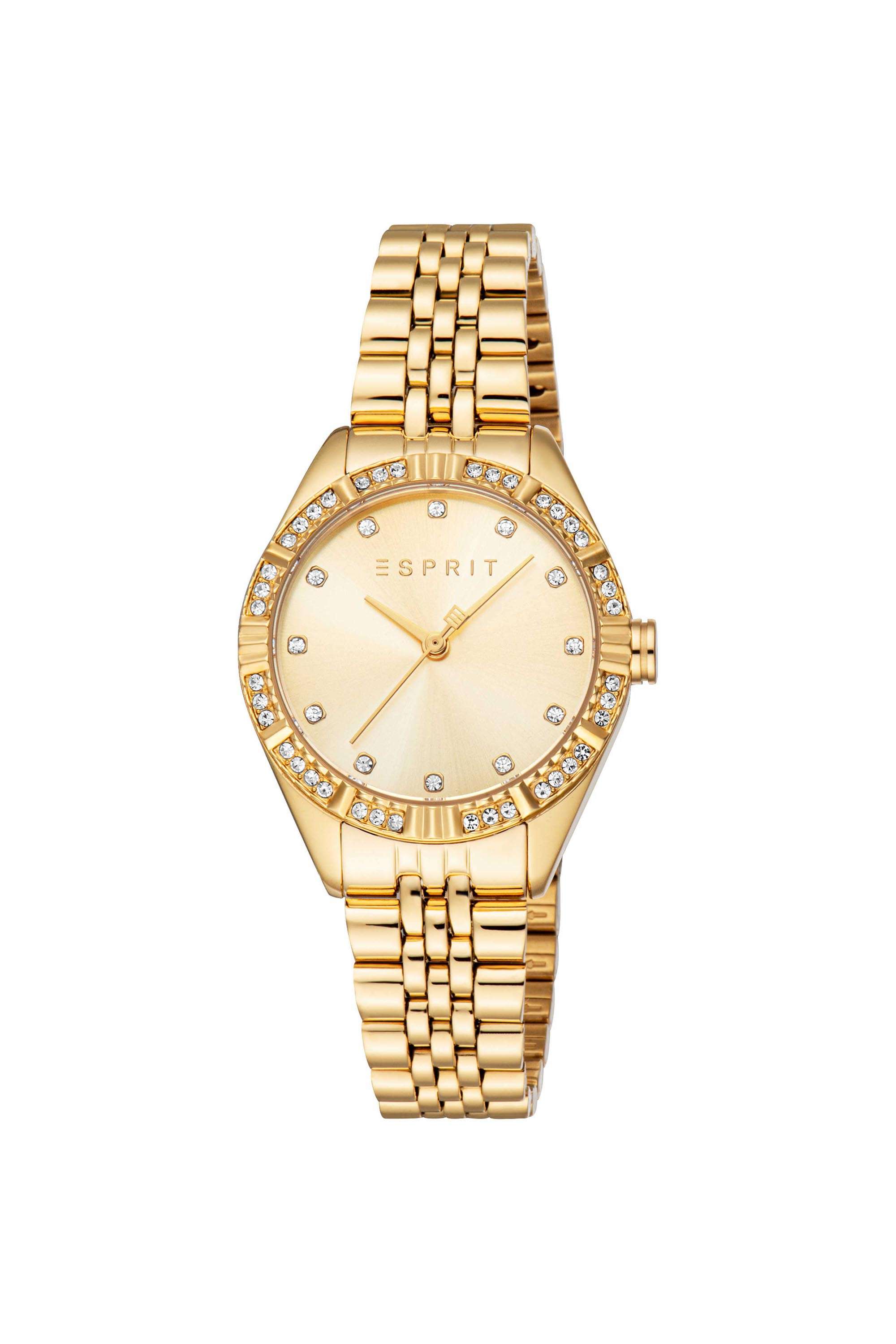 Kinsley-30-mm-Champagne-Dial-Stainless-Steel-Analogue-Watch-For-Women---ES1L425M0035