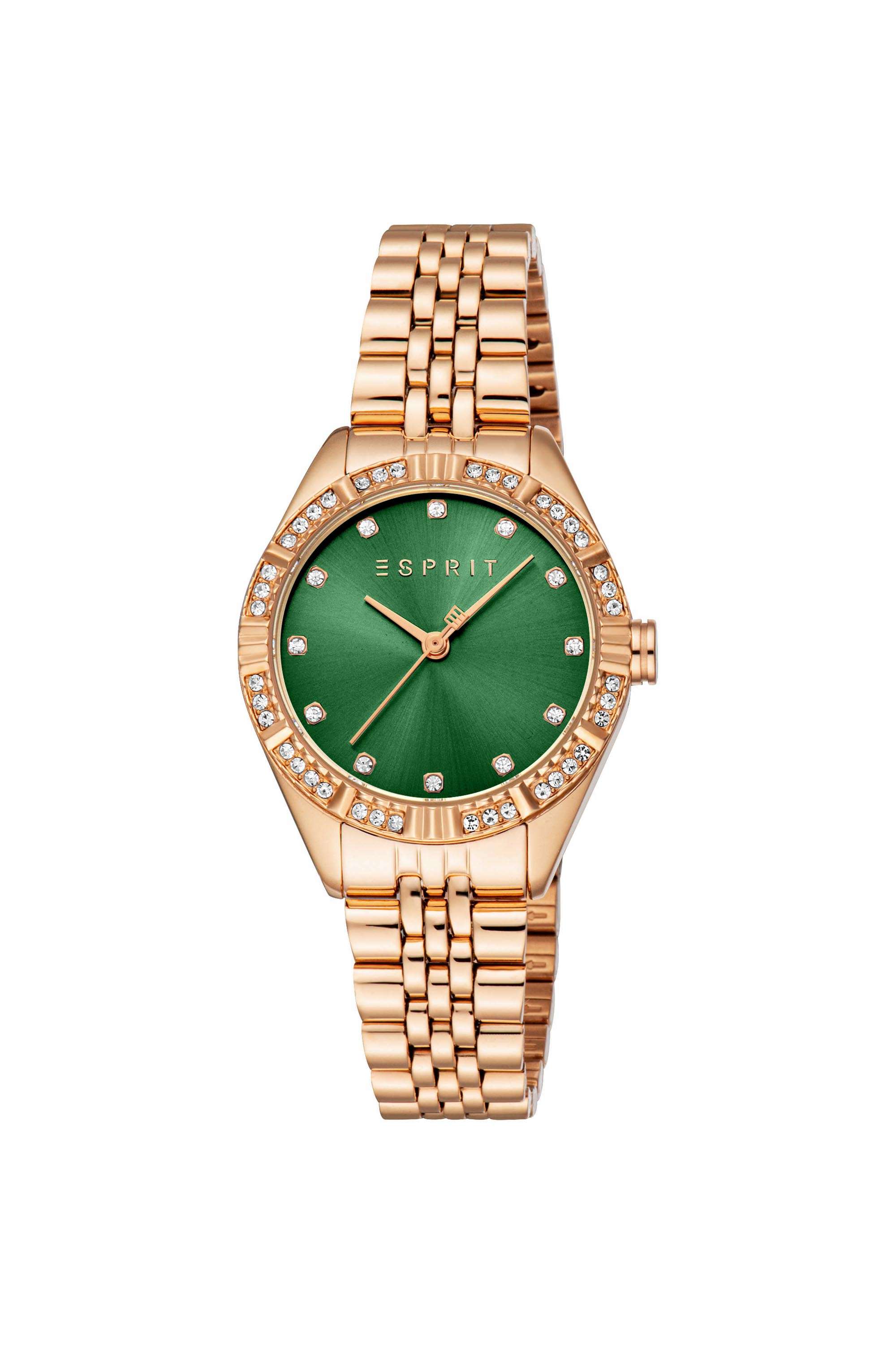 Kinsley-30-mm-Dark-Green-Dial-Stainless-Steel-Analogue-Watch-For-Women---ES1L425M0045
