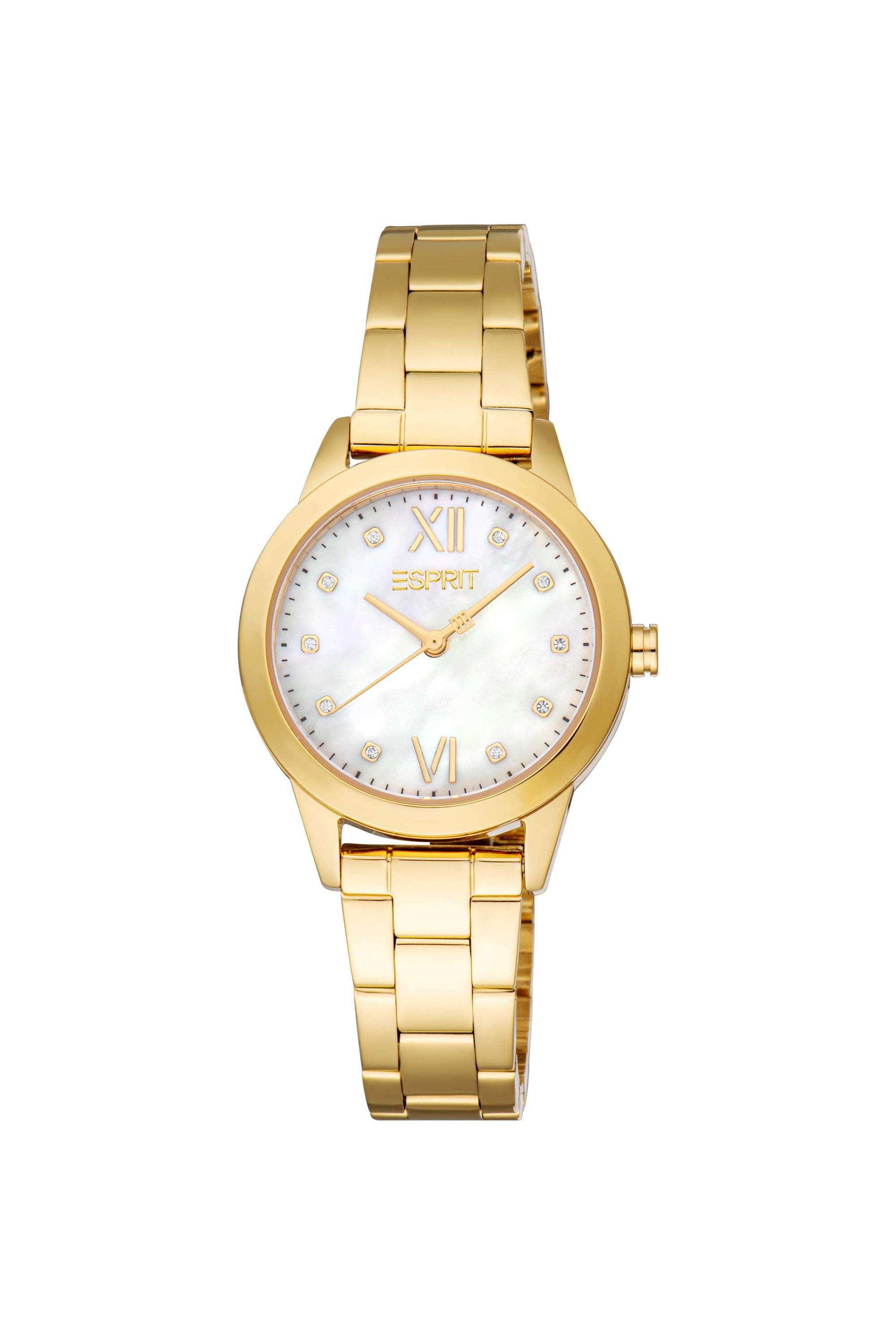 Pointy-S-30-mm-White-MOP-Dial-Stainless-Steel-Analogue-Watch-For-Women---ES1L434M0025