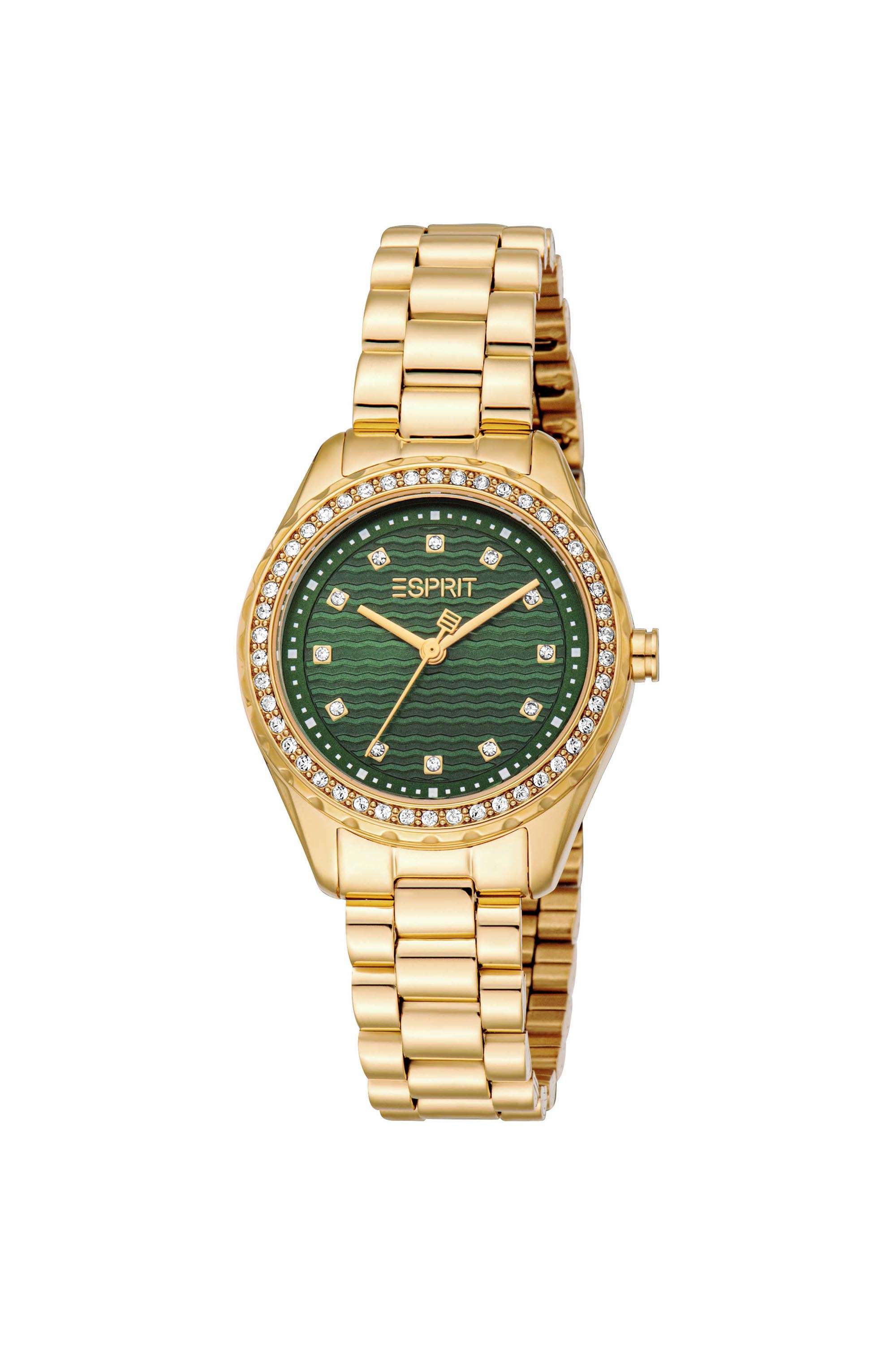 Serenity-30-mm-Dark-Green-Dial-Stainless-Steel-Analogue-Watch-For-Women---ES1L452M0035