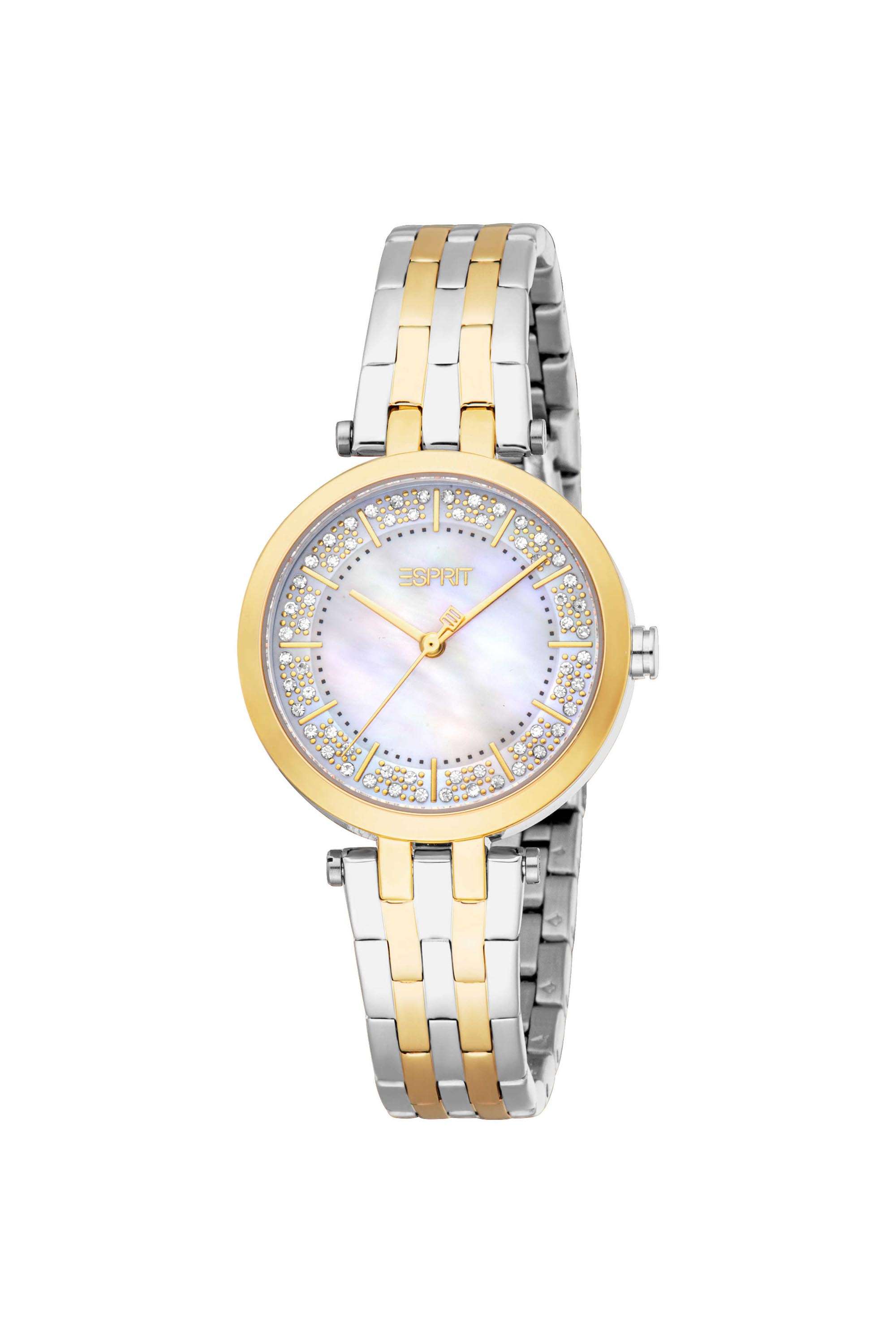 Maya-30-mm-Mother-of-Pearl-Dial-Stainless-Steel-Analogue-Watch-For-Women---ES1L457M0055