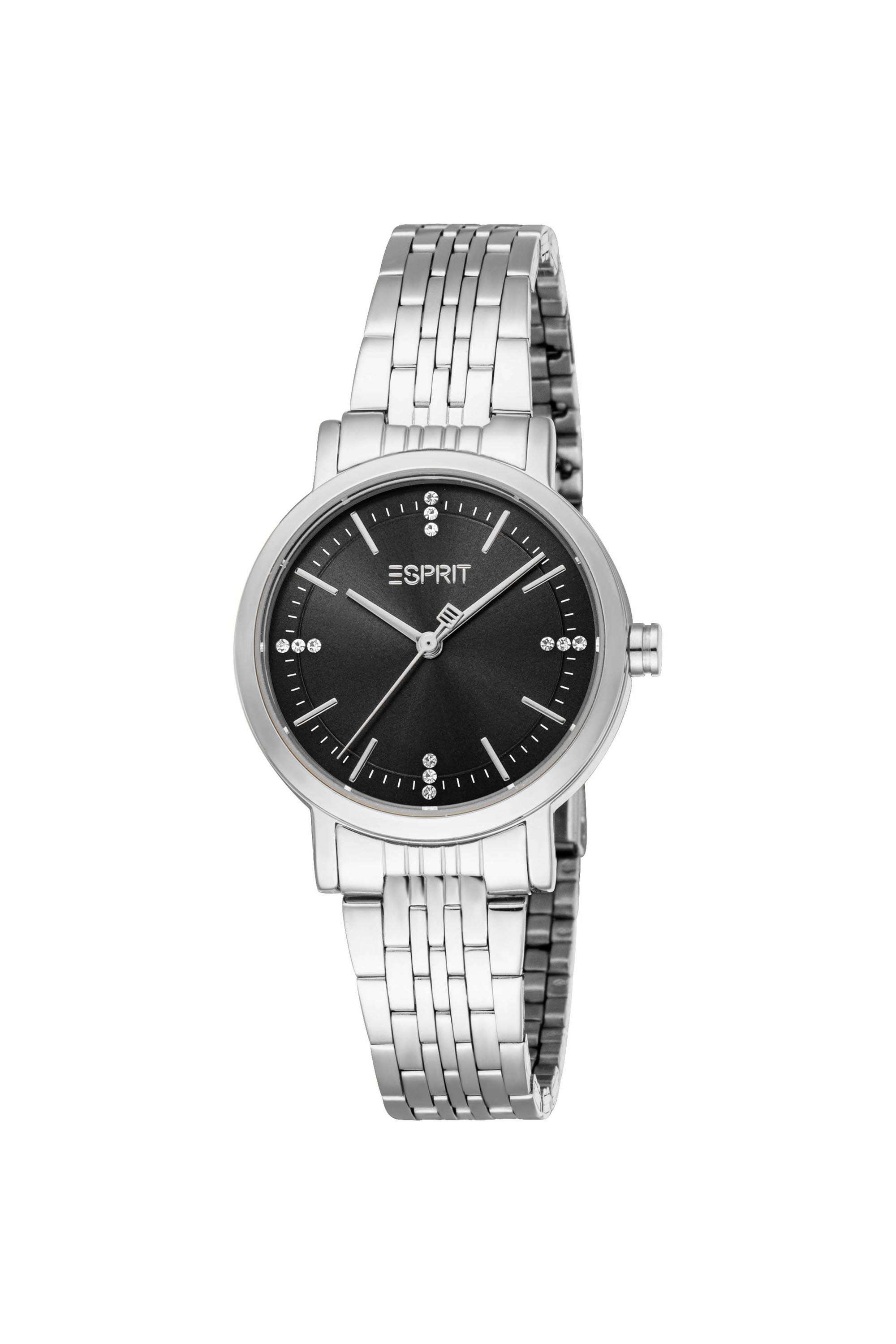 Florence-30-mm-Black-Dial-Stainless-Steel-Analogue-Watch-For-Women---ES1L463M0045